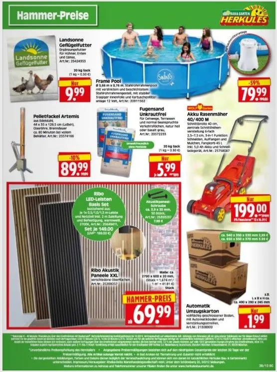 Herkules Baumarkt Prospekte von 7. Juli bis 12. Juli 2025 - Prospekt seite 7