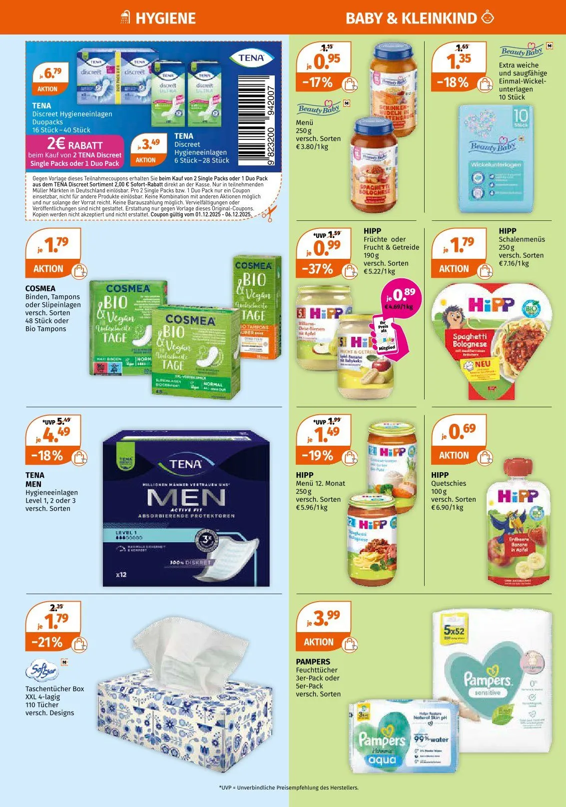 Müller Angebote von 1. Dezember bis 6. Dezember 2025 - Prospekt seite 8