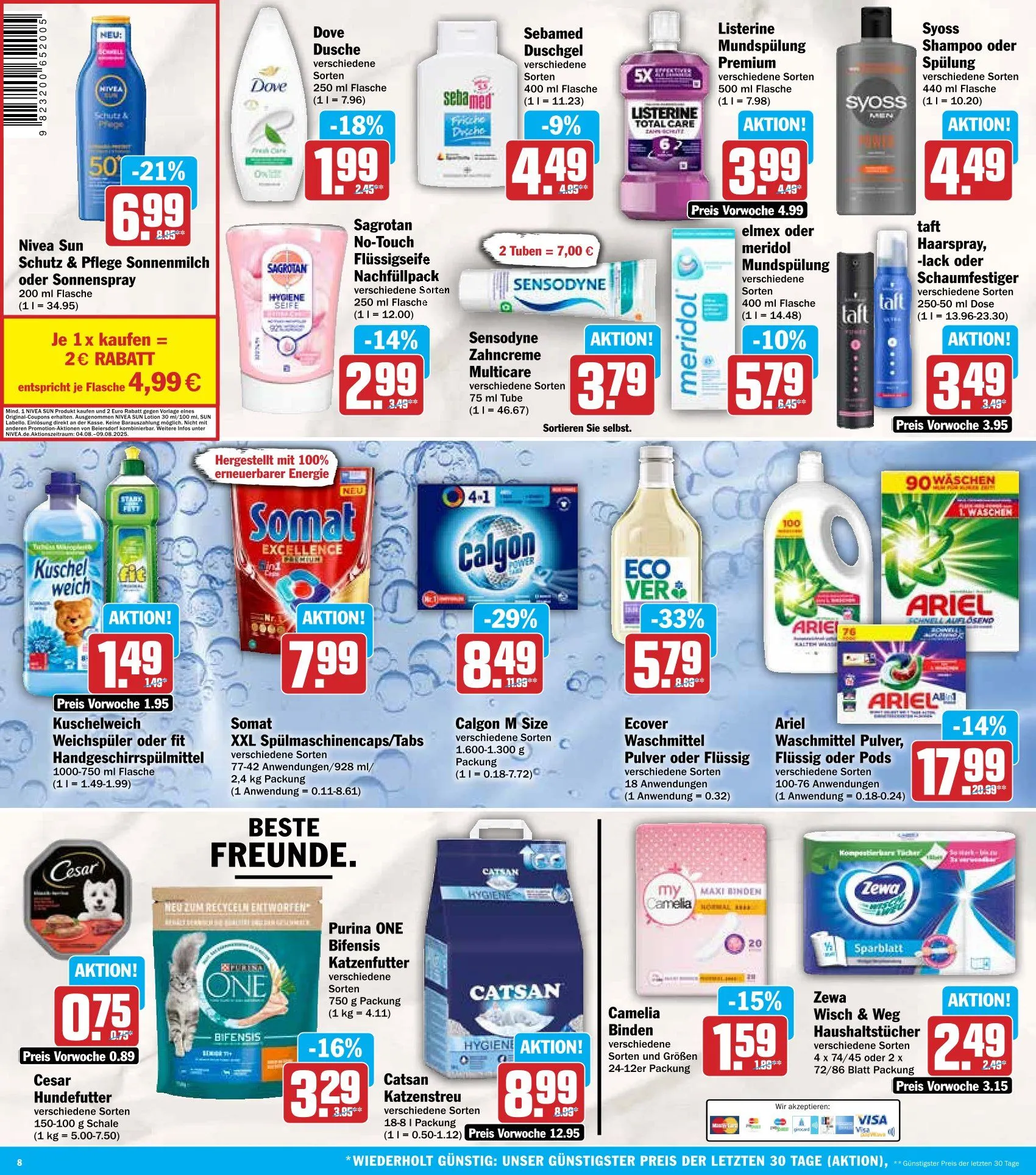 Dodenhof Prospekte von 1. August bis 9. August 2025 - Prospekt seite 8