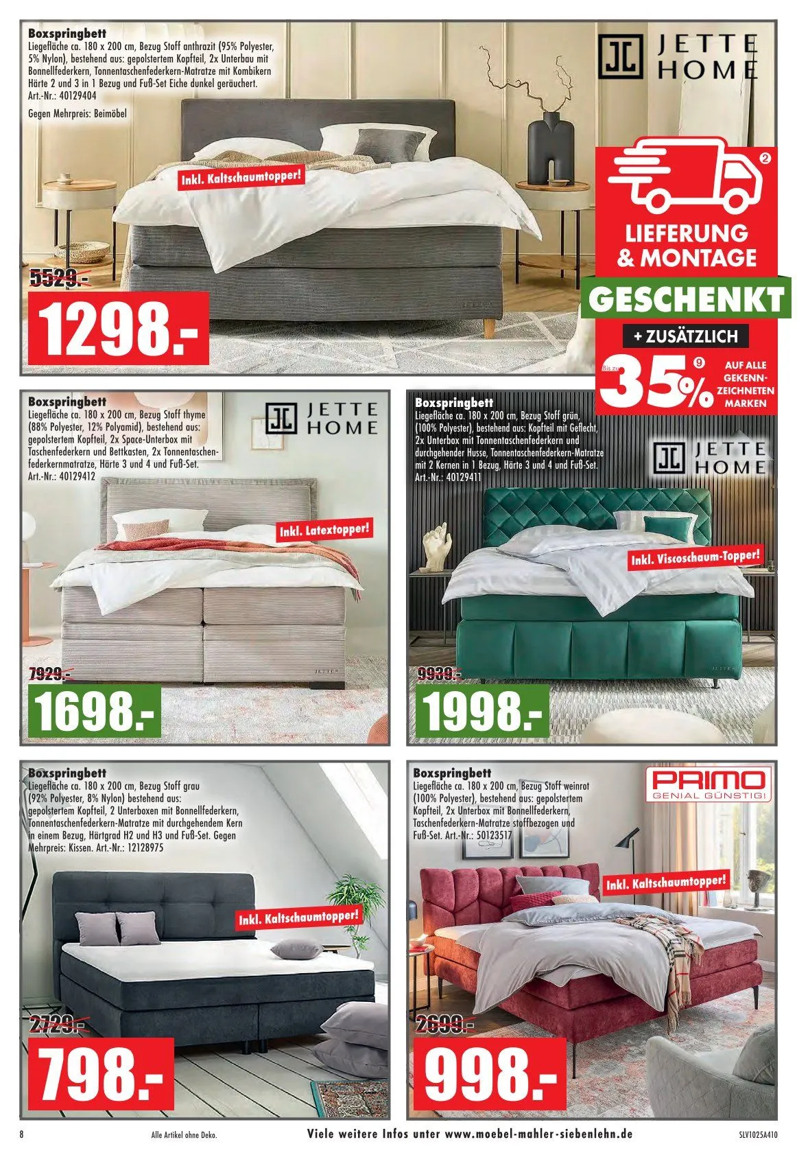 Möbel Mahler Prospekte von 29. Oktober bis 25. November 2025 - Prospekt seite 8