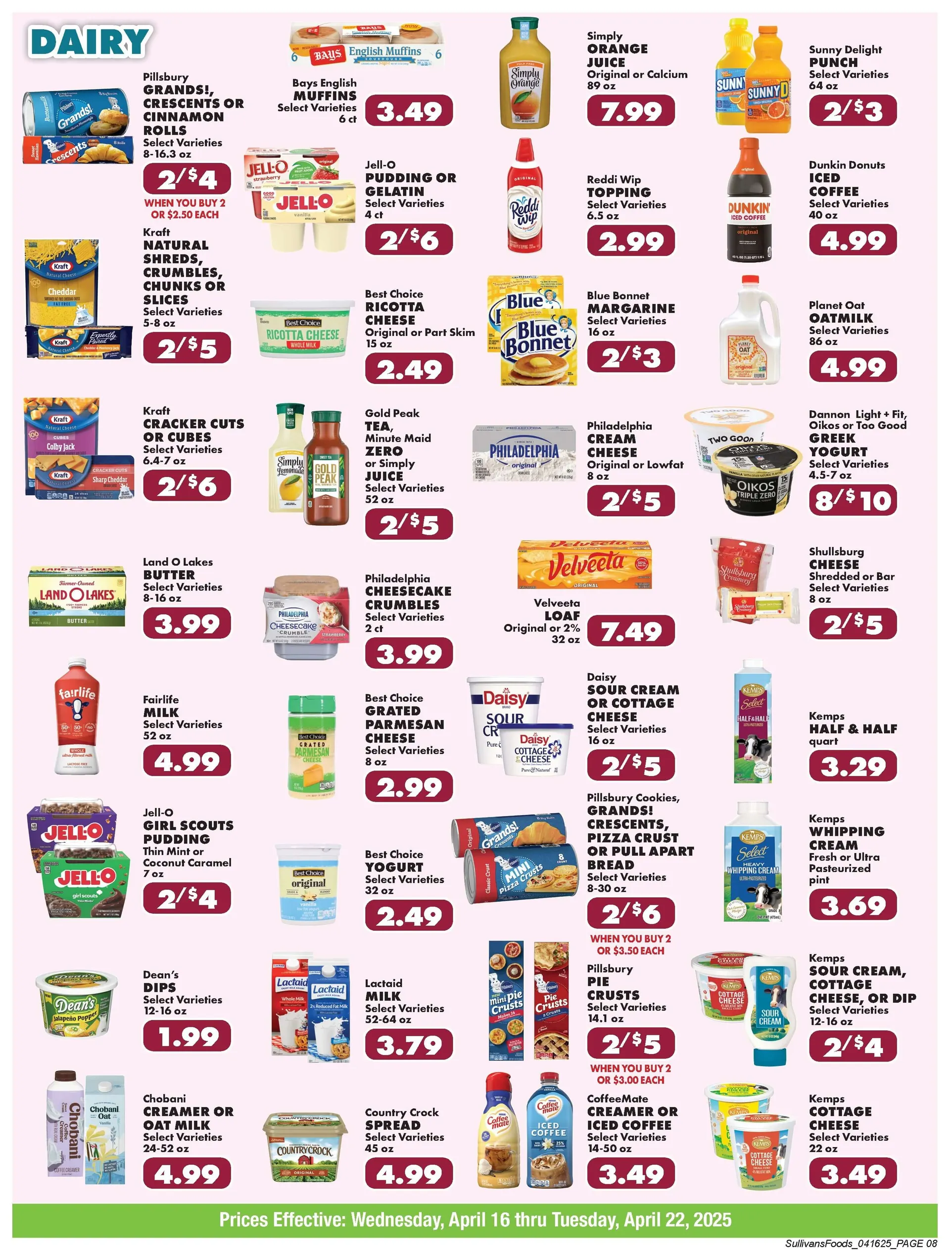 Weekly ad Sullivan's Foods Deals from April 16 to April 20 2025 - Page 8