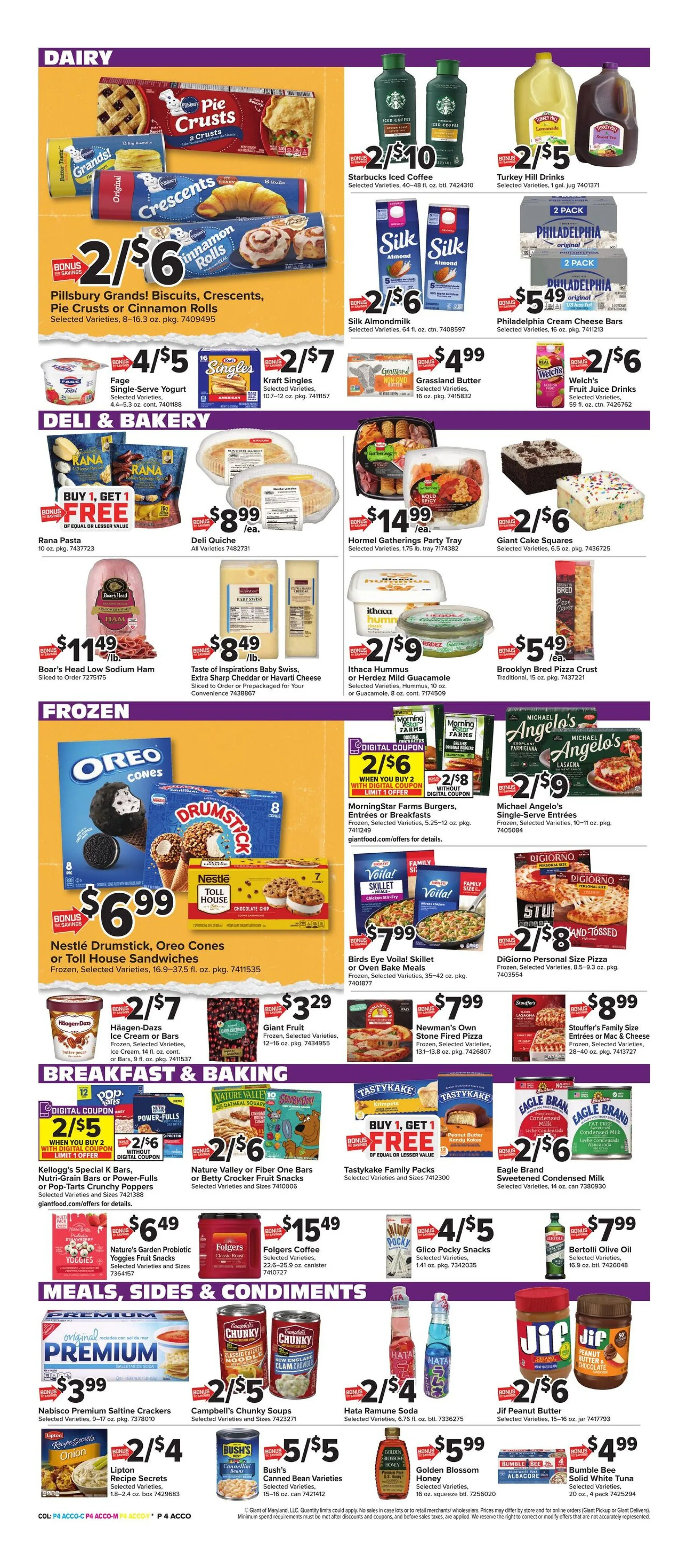 Weekly ad Giant Food sales from October 24 to October 30 2025 - Page 4