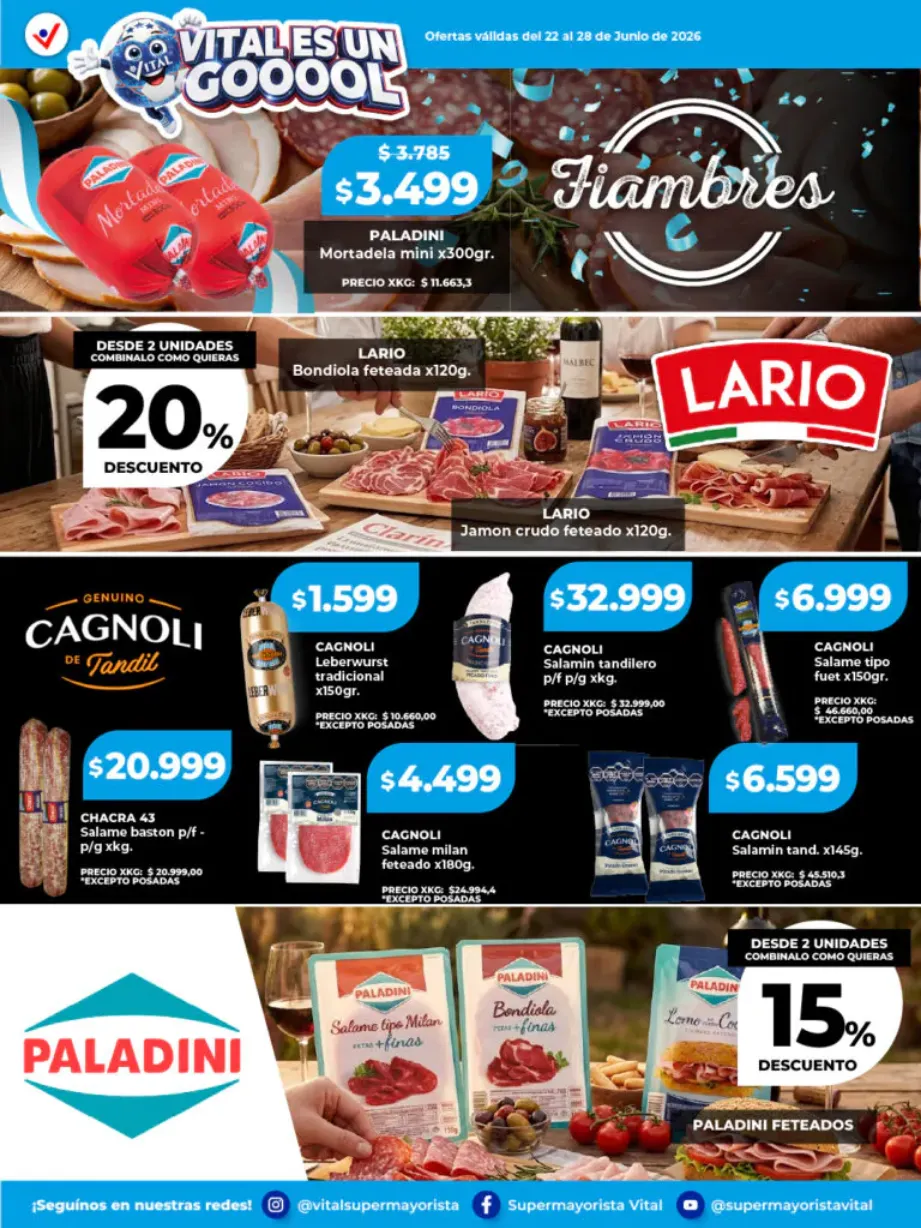 Ofertas de Vital Ofertas 22 de junio al 28 de junio 2026 - Página 8 del catálogo