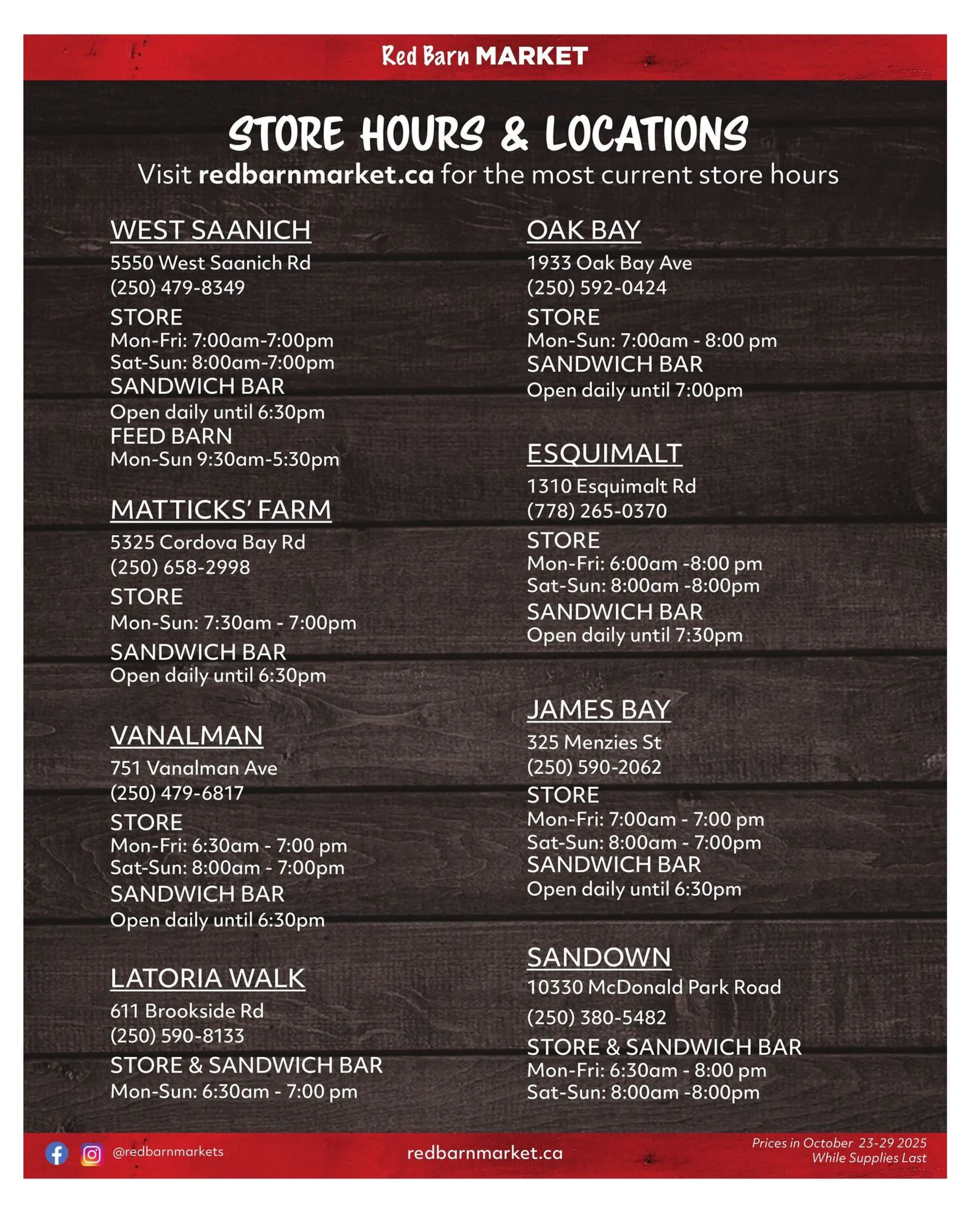 Red Barn Market Sales from October 23 to October 29 2025 - flyer page 8