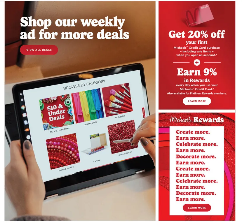 Weekly promotion  Michaels Sales spanning from May 5 to May 9 2026 - Page 8 for Catalogue 365