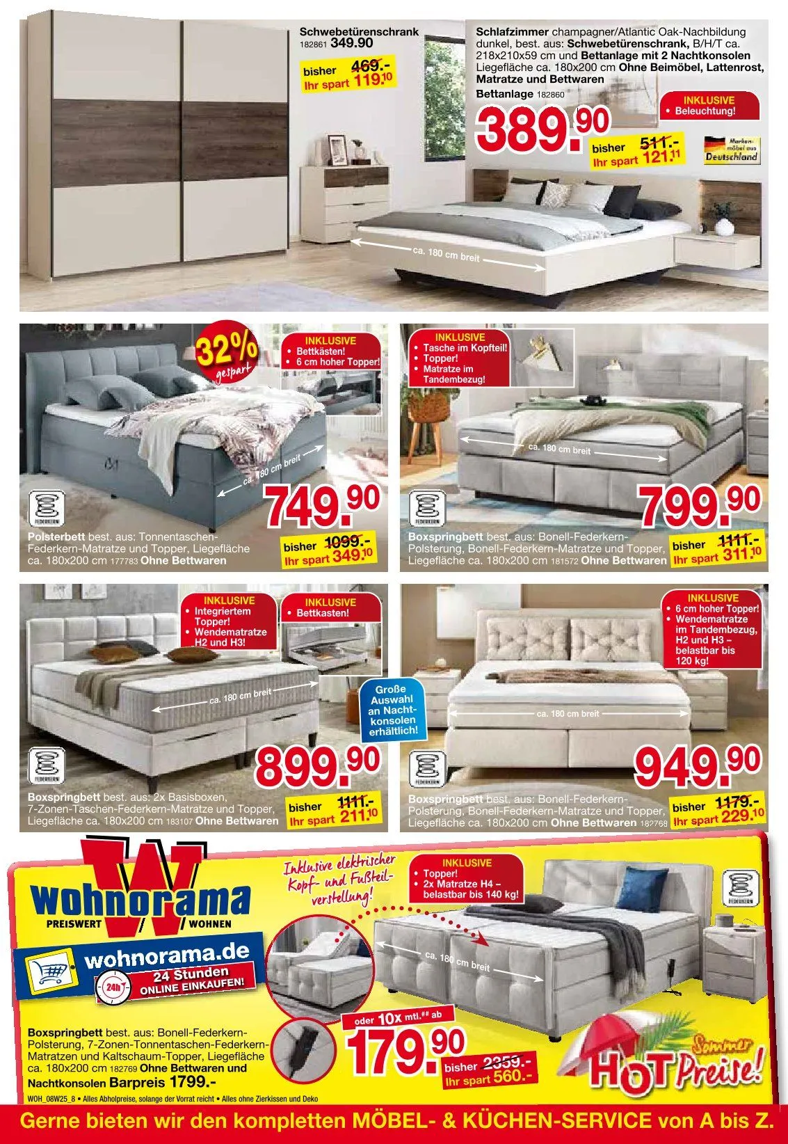 Wohnorama Prospekte von 1. August bis 29. August 2025 - Prospekt seite 8