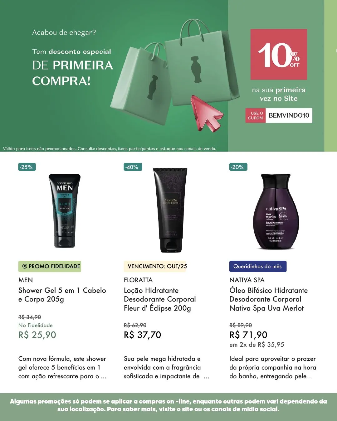 Encarte de O Boticário Ofertas semanais! 11 de abril até 30 de abril 2025 - Pagina 7