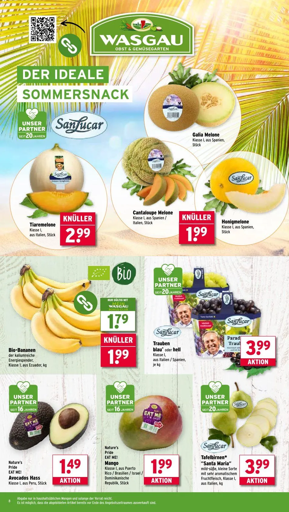 Wasgau Angebote von 25. August bis 30. August 2025 - Prospekt seite 8