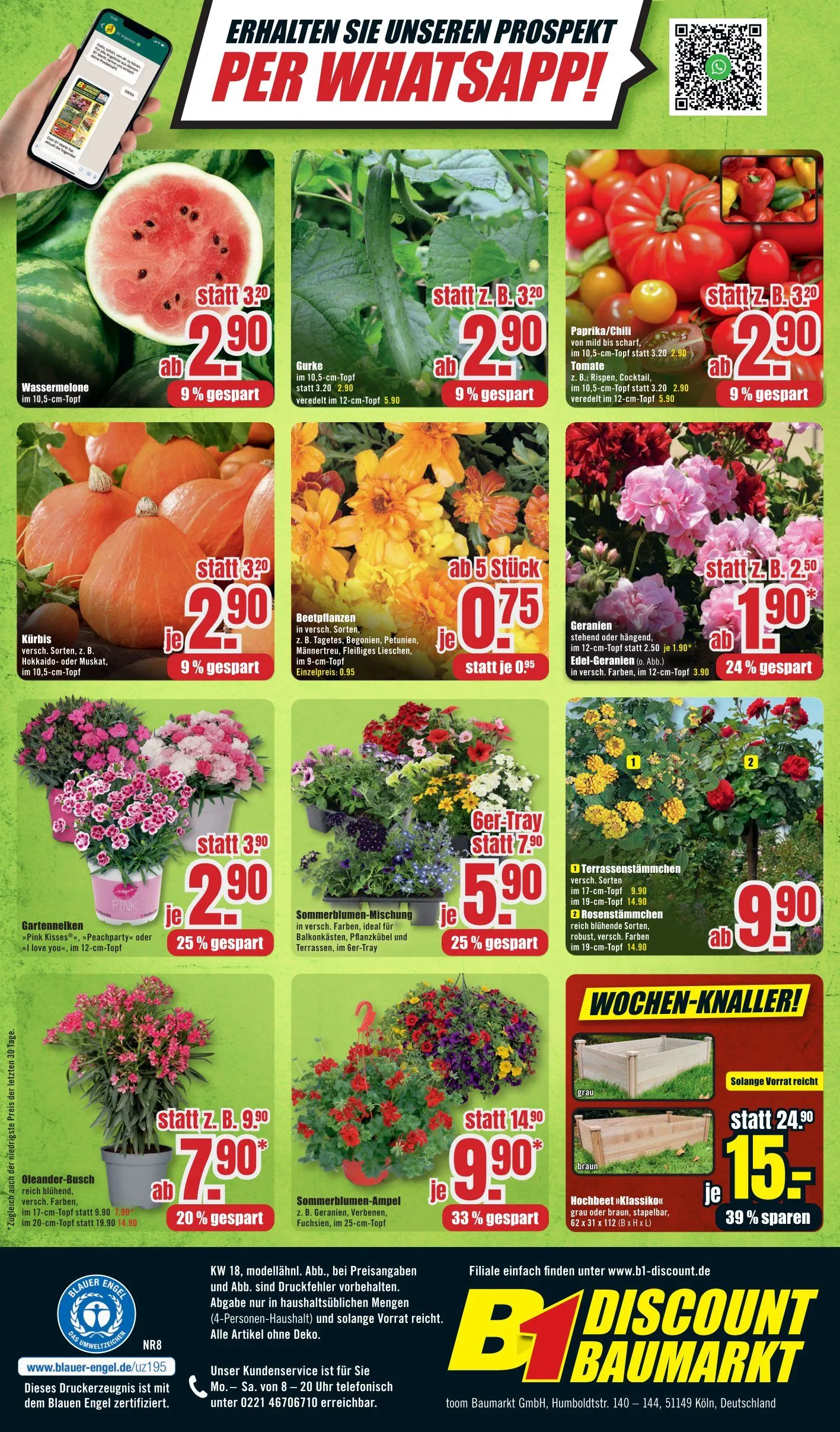 B1 Discount Baumarkt Prospekte von 26. April bis 5. Mai 2025 - Prospekt seite 8