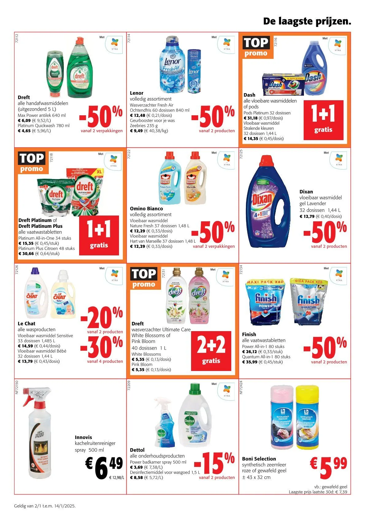 Speciale promoties van Colruyt van 2 januari tot 14 januari 2025 - folder pagina 8