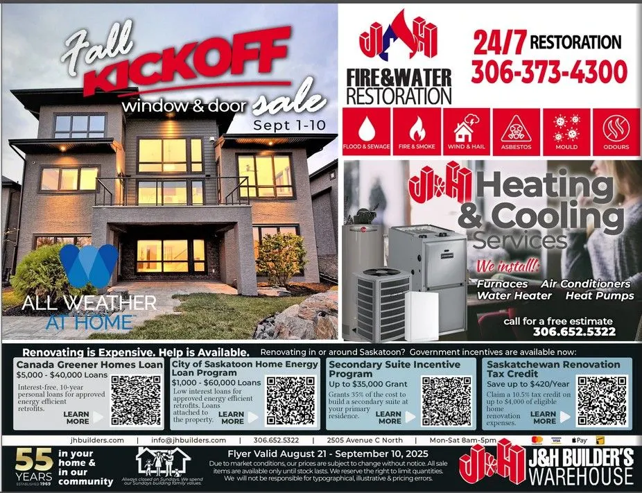 J&H Builder's Warehouse Sales from August 21 to September 10 2025 - flyer page 7