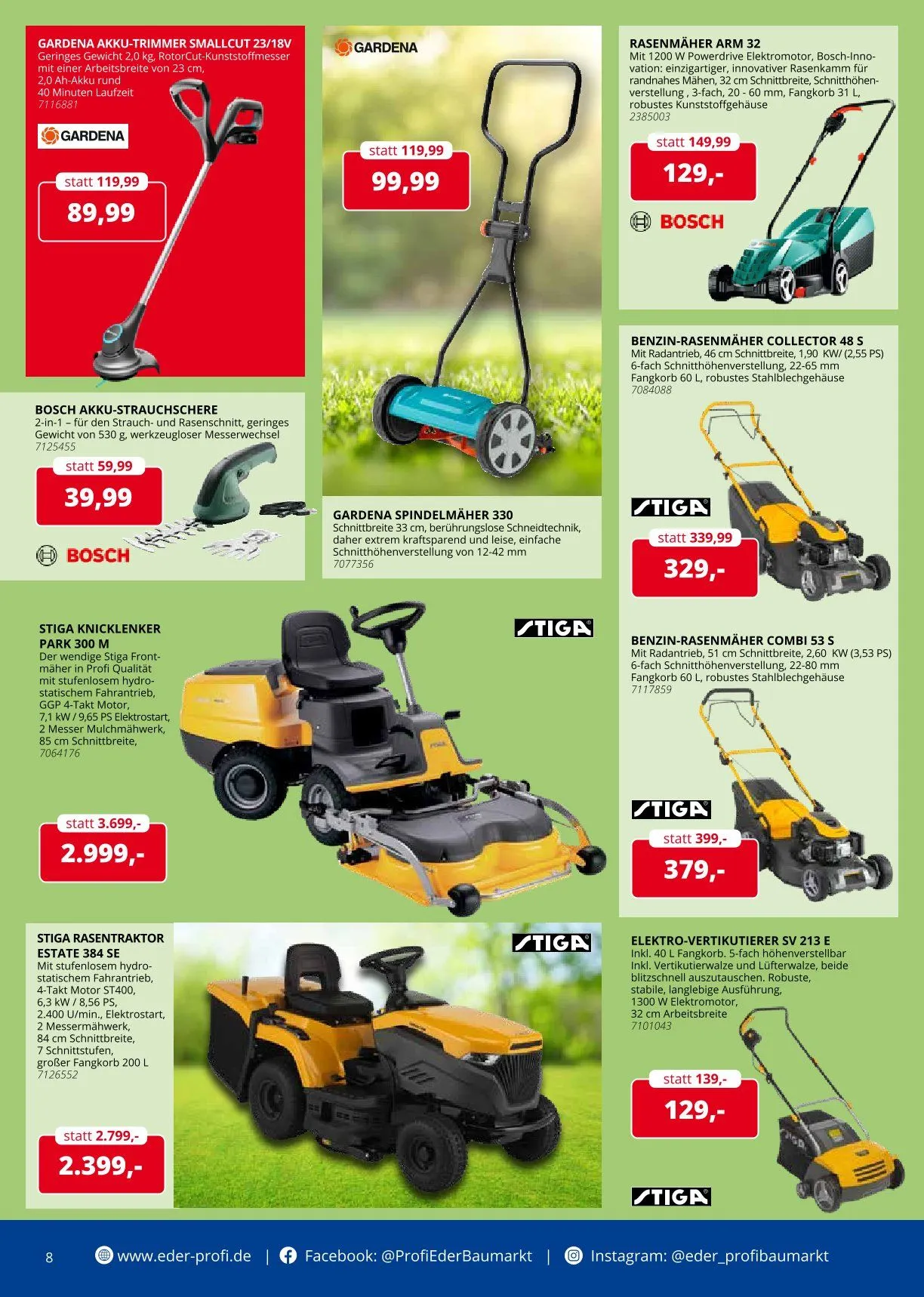 Eder Profi Prospekte von 16. April bis 22. April 2025 - Prospekt seite 8