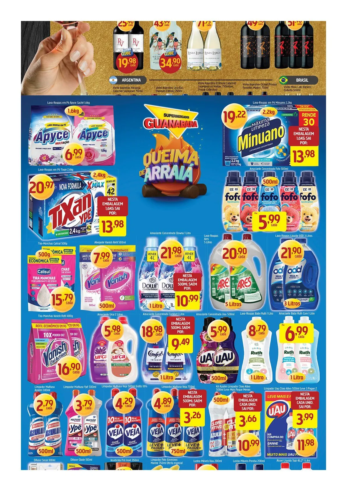 Encarte de  Folhetos Supermercados Guanabara 16 de julho até 22 de julho 2026 - Pagina 8