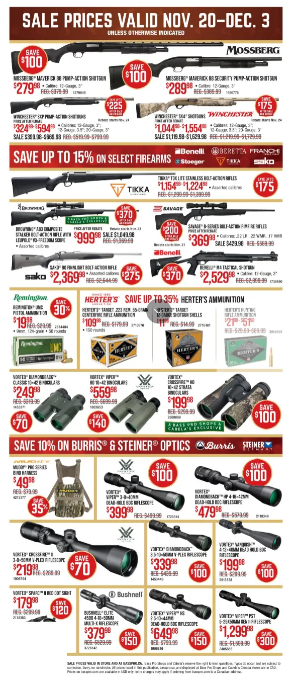 Cabelas Sales from November 20 to December 3 2025 - flyer page 8