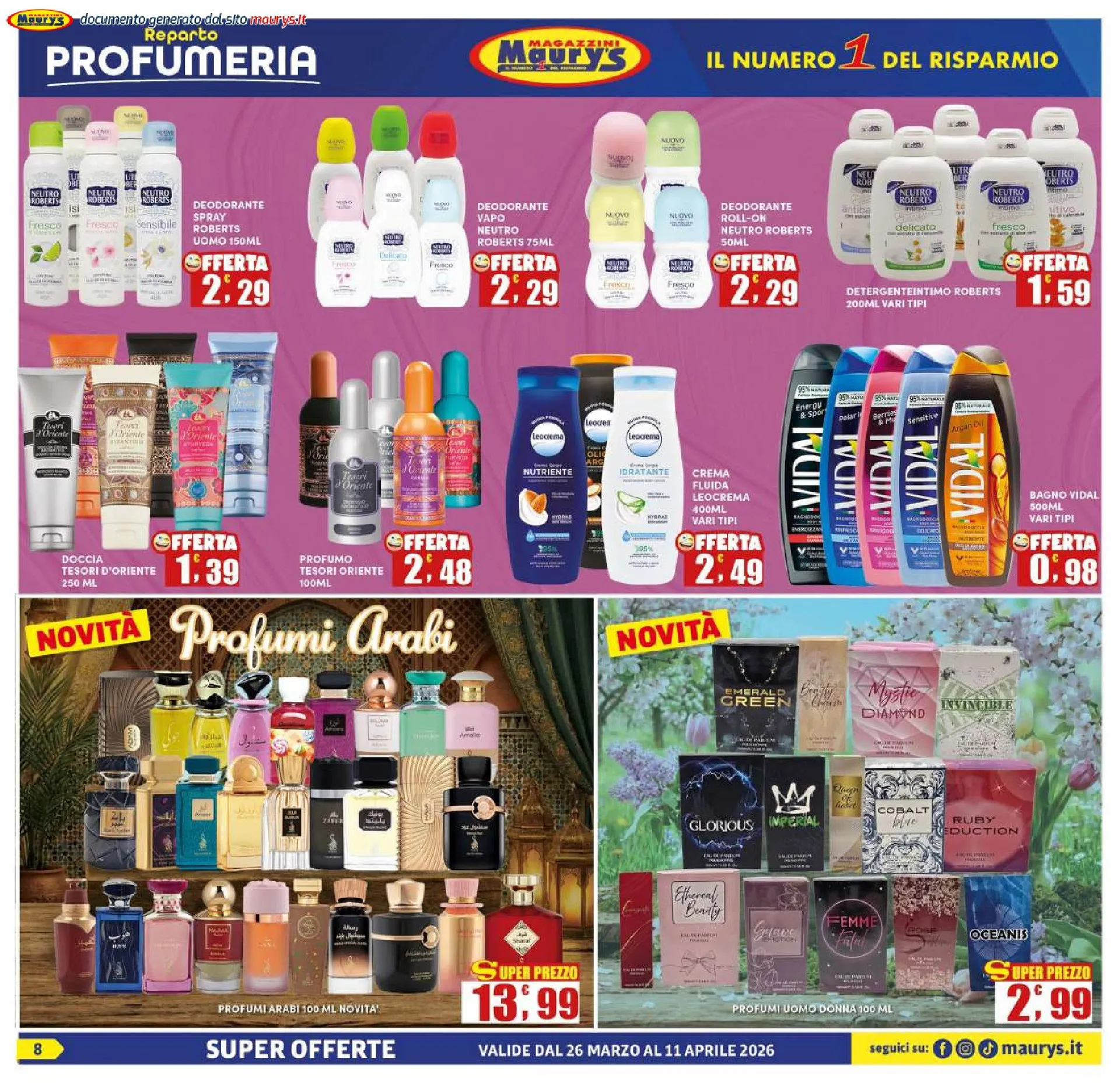 Maury's Volantino da 30 marzo a 6 aprile di 2026 - Pagina del volantino 8