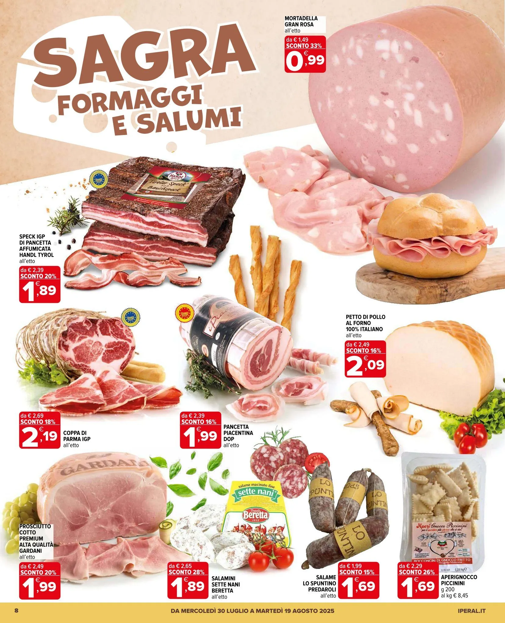 Iperal - Cataloghi settimanali da 30 luglio a 19 agosto di 2025 - Pagina del volantino 8