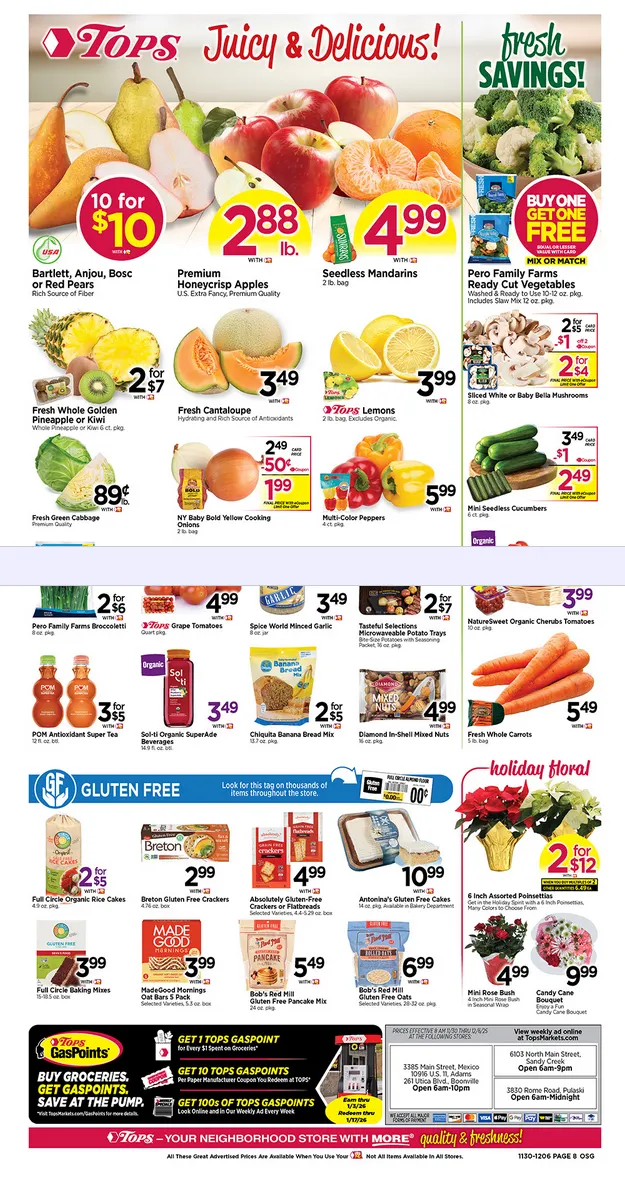Weekly ad Tops Friendly Markets Sales from November 30 to December 6 2025 - Page 8