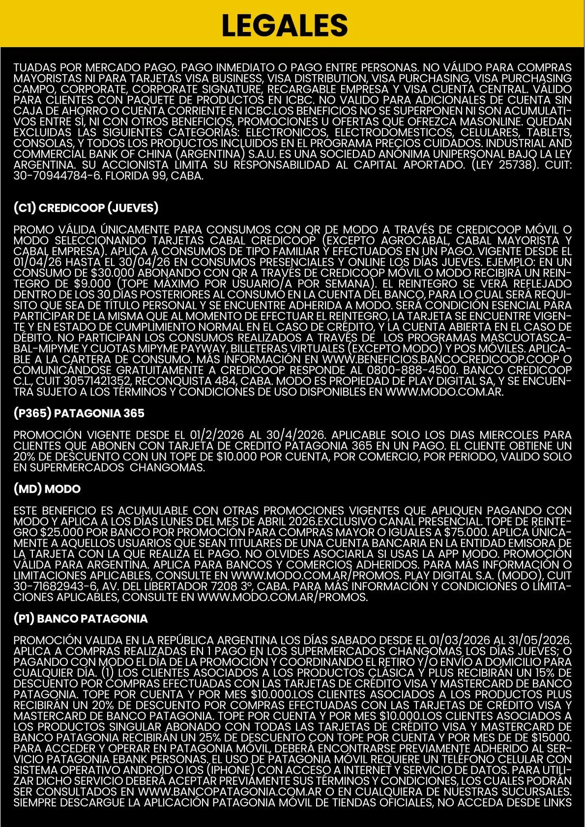 Ofertas de Changomas Ofertas 7 de abril al 13 de abril 2026 - Página 8 del catálogo
