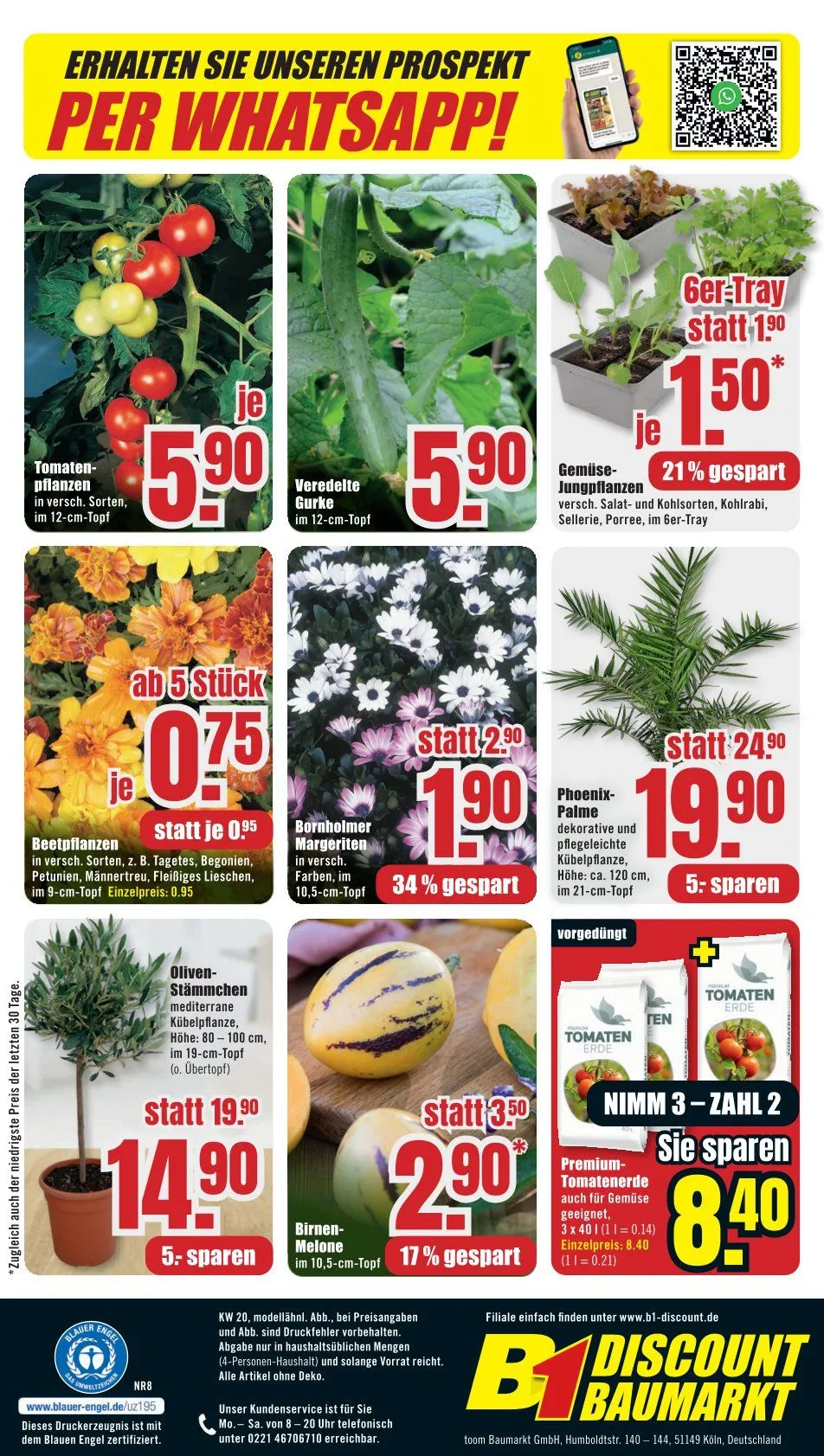 B1 Discount Baumarkt Prospekte von 10. Mai bis 16. Mai 2025 - Prospekt seite 8