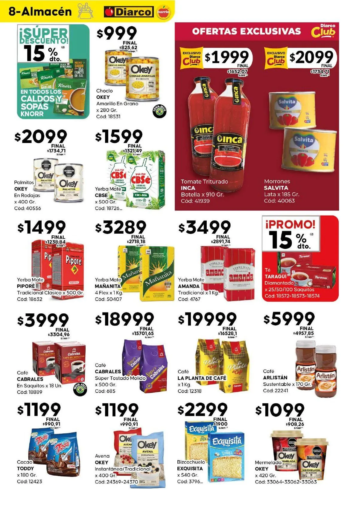 Ofertas de Ofertas Diarco 30 de junio al 6 de julio 2025 - Página 8 del catálogo
