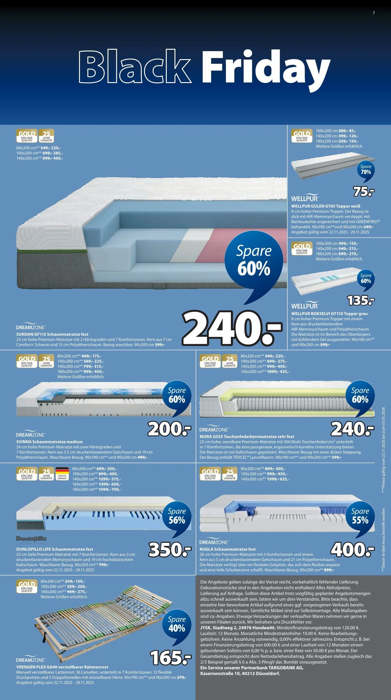 JYSK Angebote von 19. Oktober bis 29. November 2025 - Prospekt seite 7