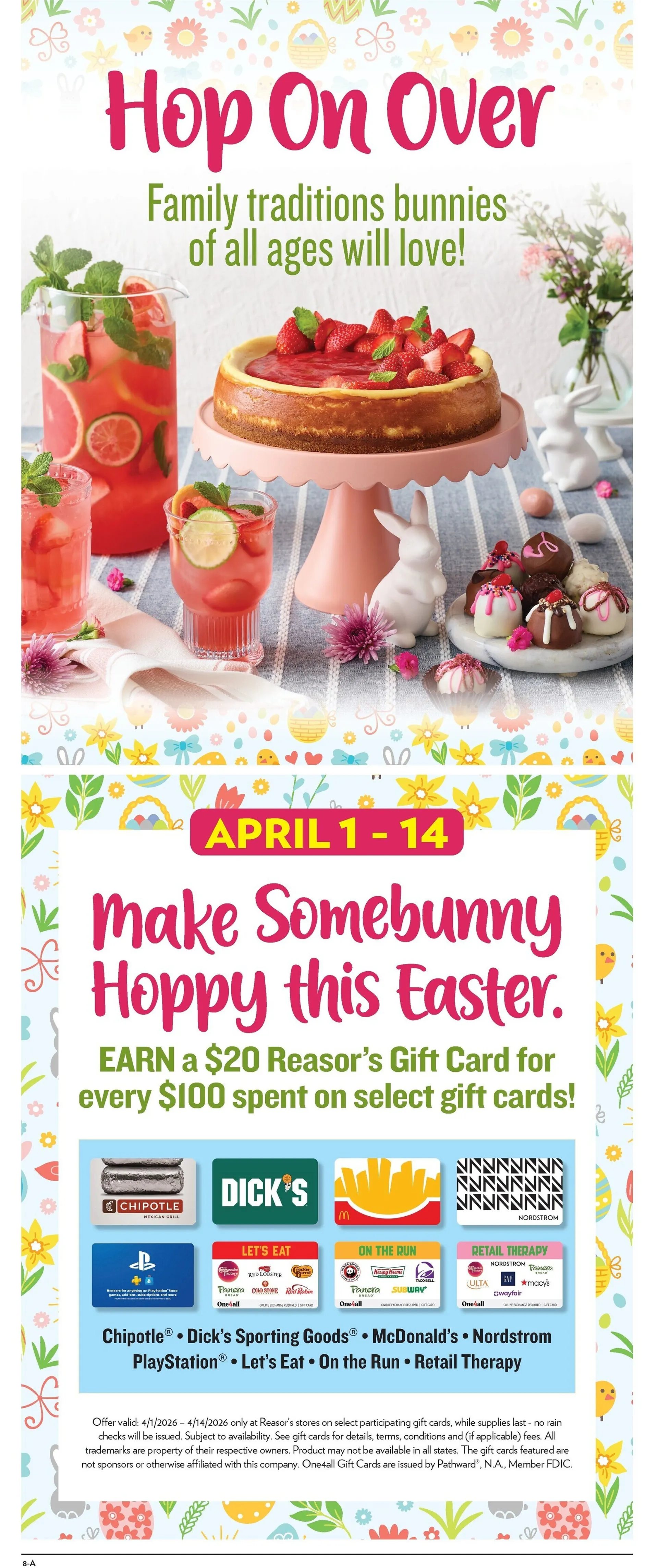 Weekly promotion  Reasor's Sales spanning from April 1 to April 7 2026 - Page 8 for Catalogue 365