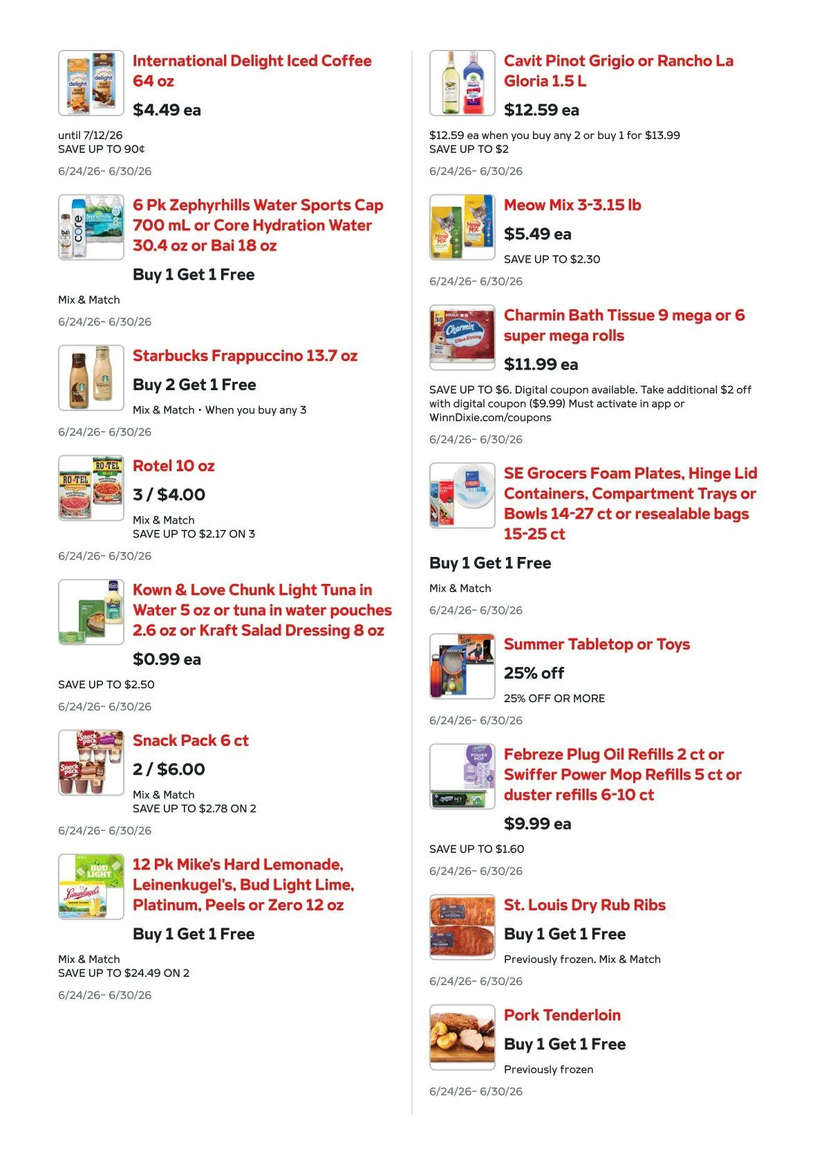 Weekly ad Winn Dixie Sales from June 24 to June 30 2026 - Page 8