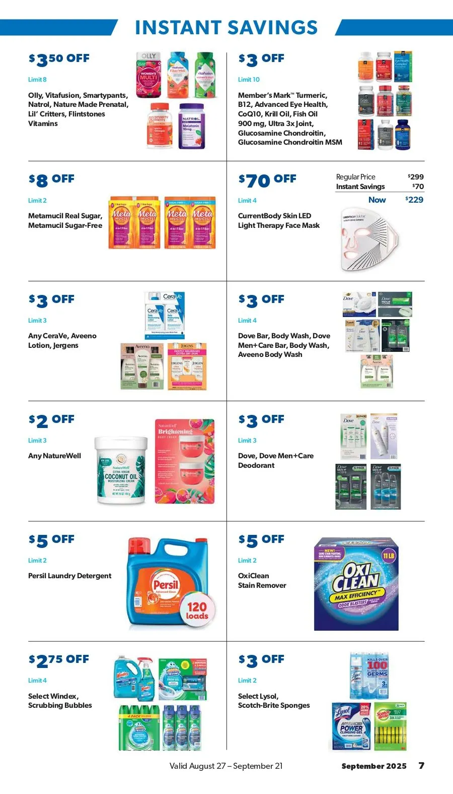 Weekly ad Instant Savings from August 19 to September 22 2025 - Page 7