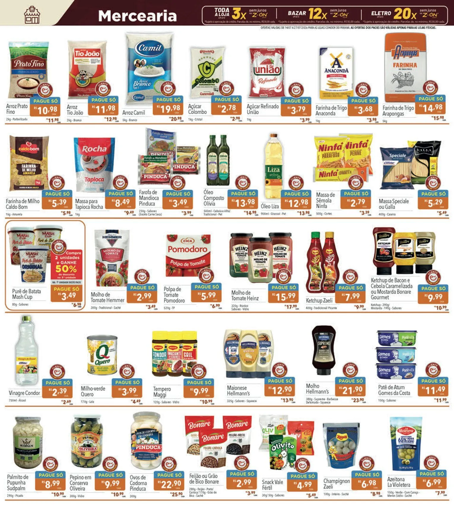 Encarte de Folhetos Supermercados Condor 14 de julho até 27 de julho 2026 - Pagina 8