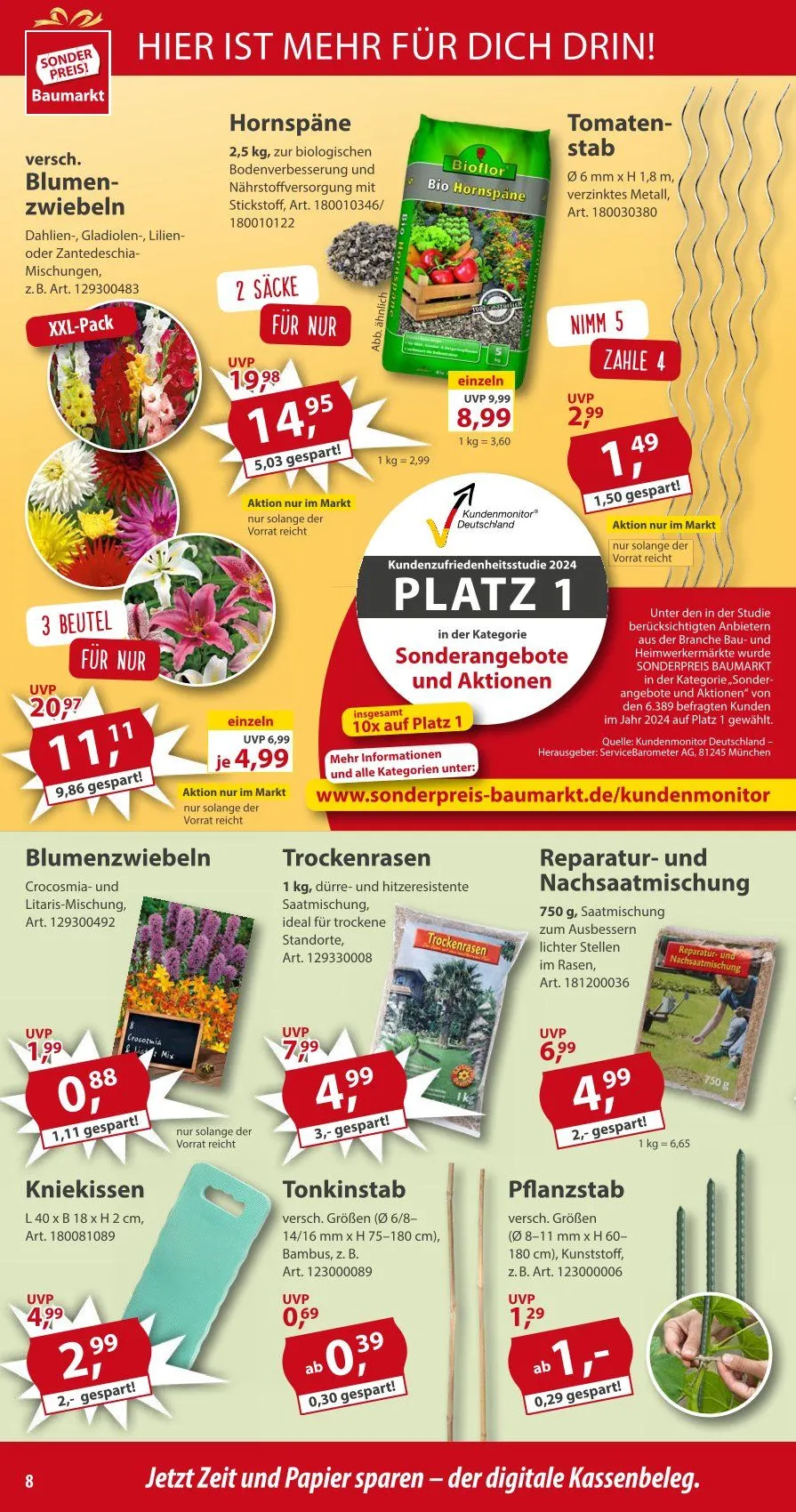Sonderpreis-Baumarkt Prospekte von 5. April bis 11. April 2025 - Prospekt seite 8