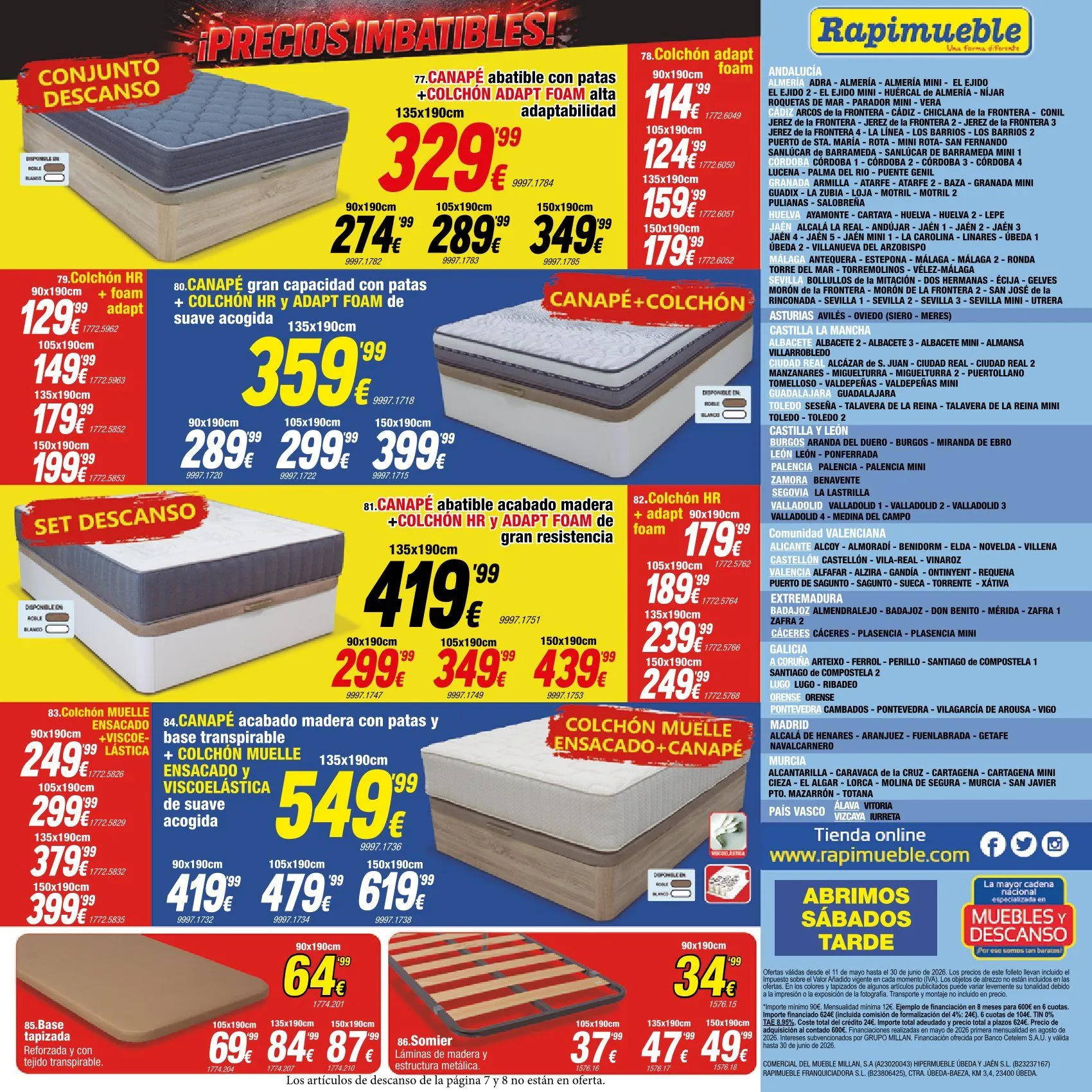 Catálogo de Rapimueble Ofertas 11 de mayo al 30 de junio 2026 - Página 8