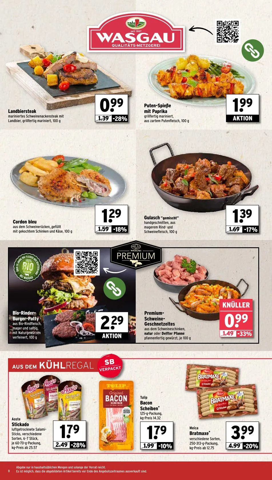 Wasgau Prospekt von 2. Juni bis 7. Juni 2025 - Prospekt seite 8