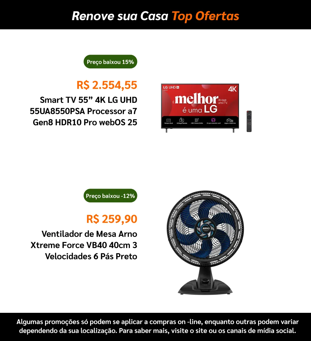 Encarte de  Ponto Frio 16 de abril até 6 de maio 2026 - Pagina 8