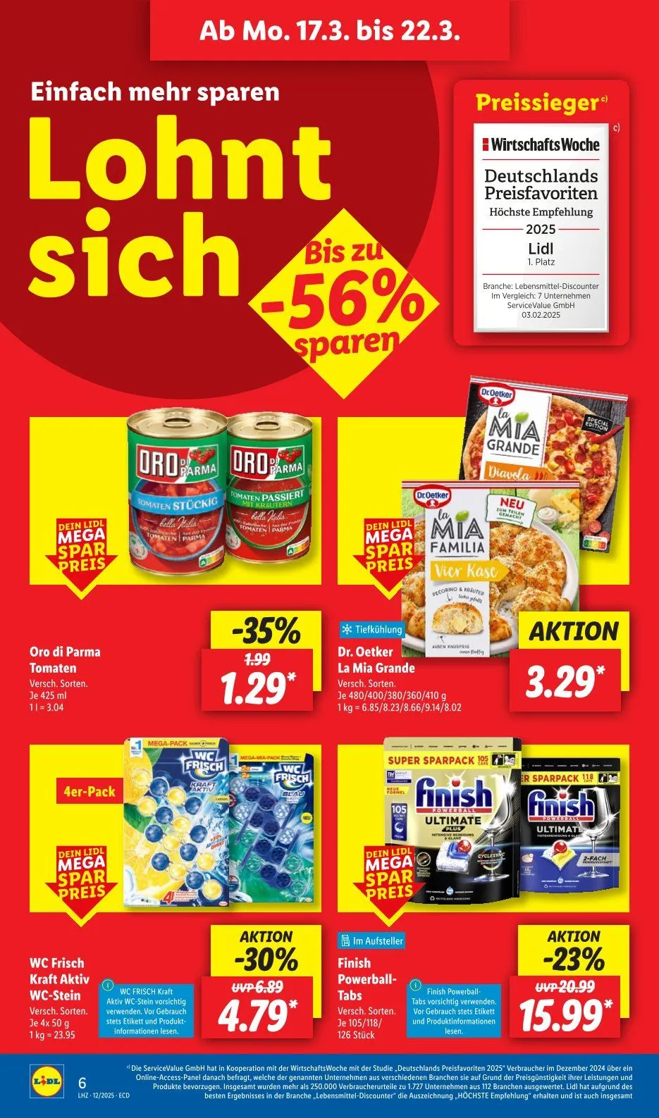 Lidl Prospekt von 17. März bis 22. März 2025 - Prospekt seite 8