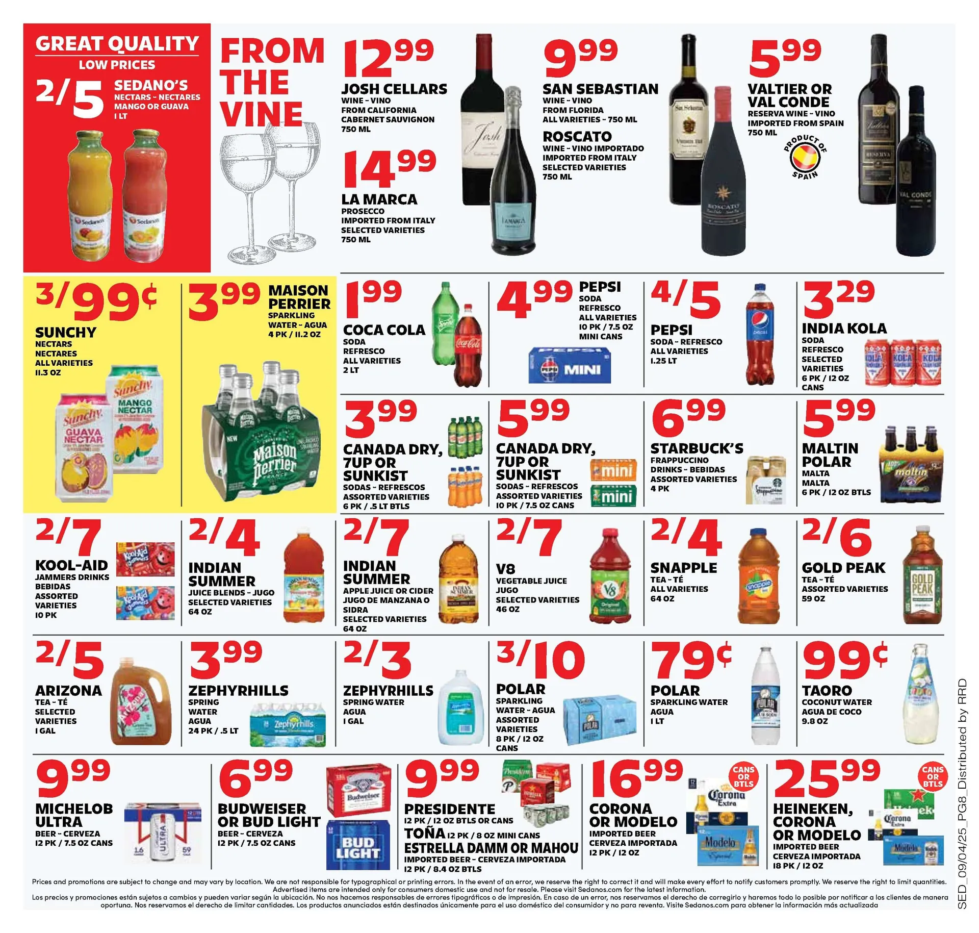 Weekly ad Sedano's Sales from September 3 to September 9 2025 - Page 8