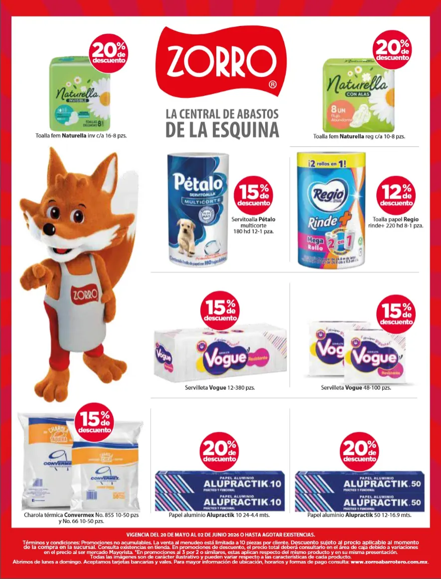 Catálogo de  Zorro Ofertas 20 de mayo al 12 de junio 2026 - Pagina 8