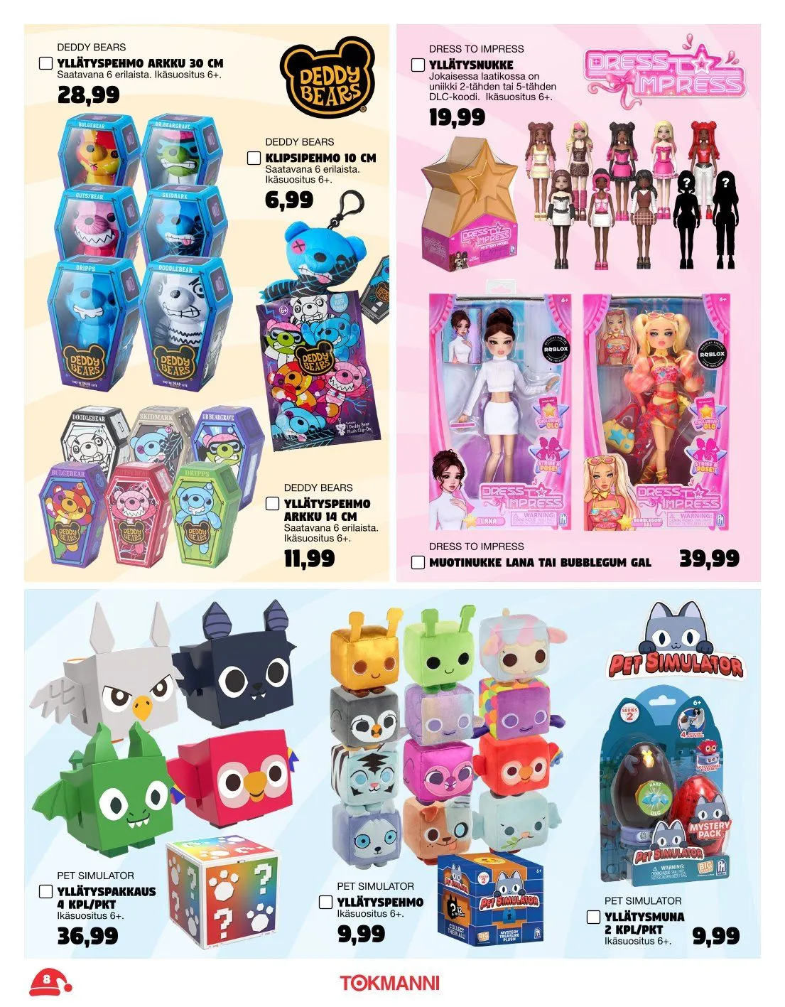  Tokmanni Tarjoukset voimassa alkaen 3. marraskuuta - 24. joulukuuta 2025 - Tarjouslehti sivu 8
