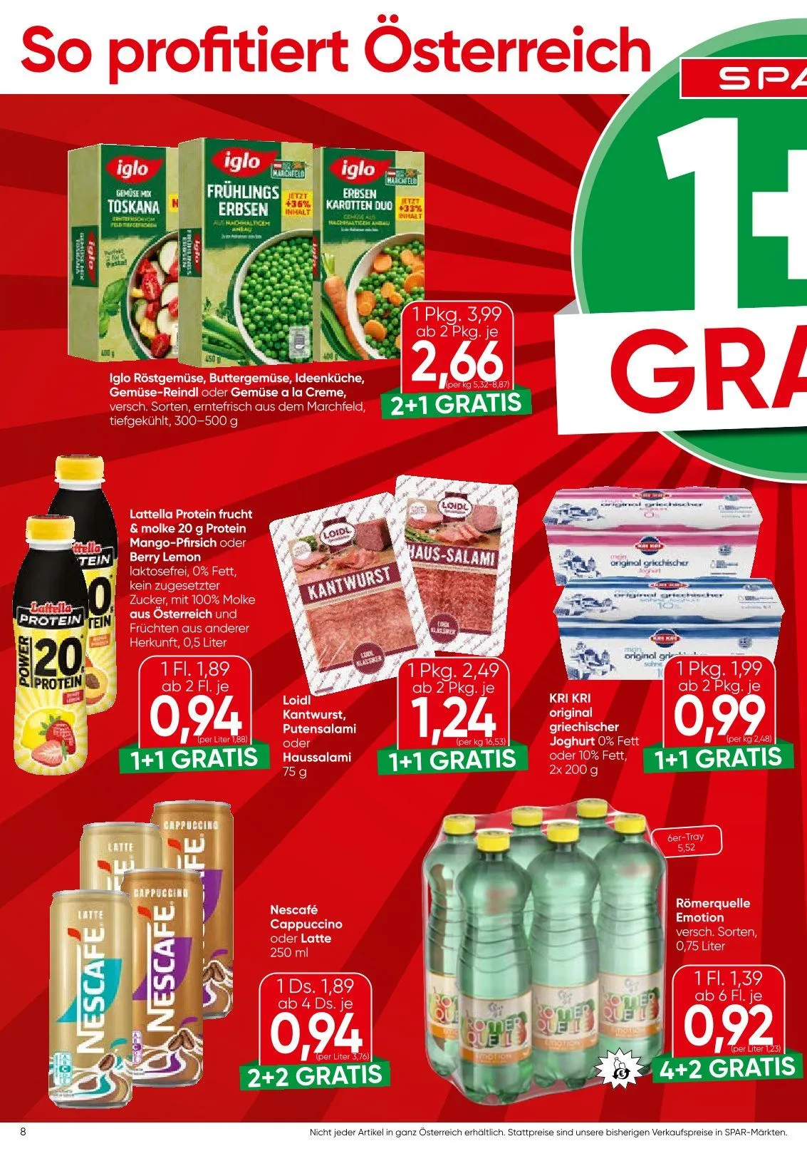 SPAR Prospekte  von 13. Mai bis 20. Mai 2026 - Flugblätt seite  8