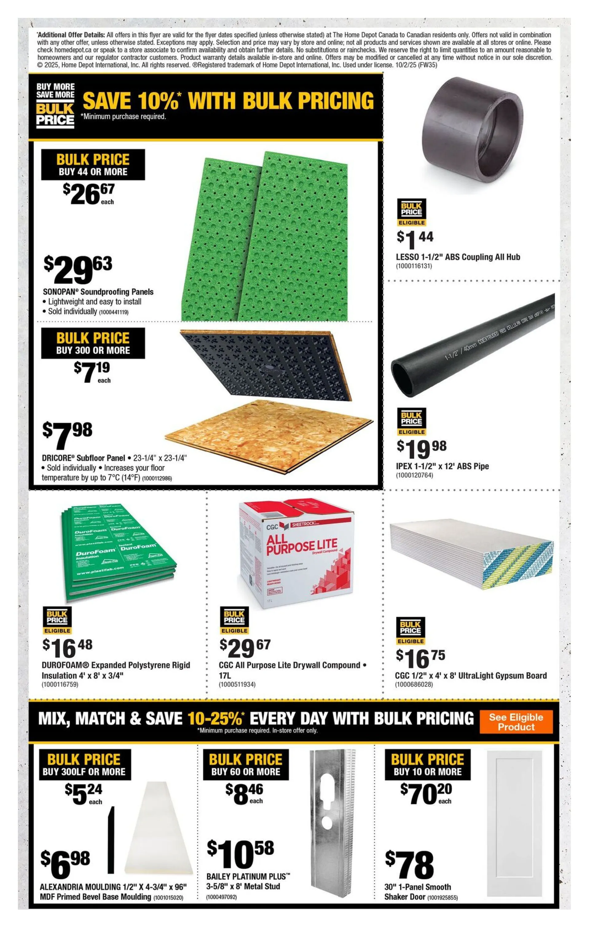 The Home Depot Sales from October 2 to October 21 2025 - flyer page 8