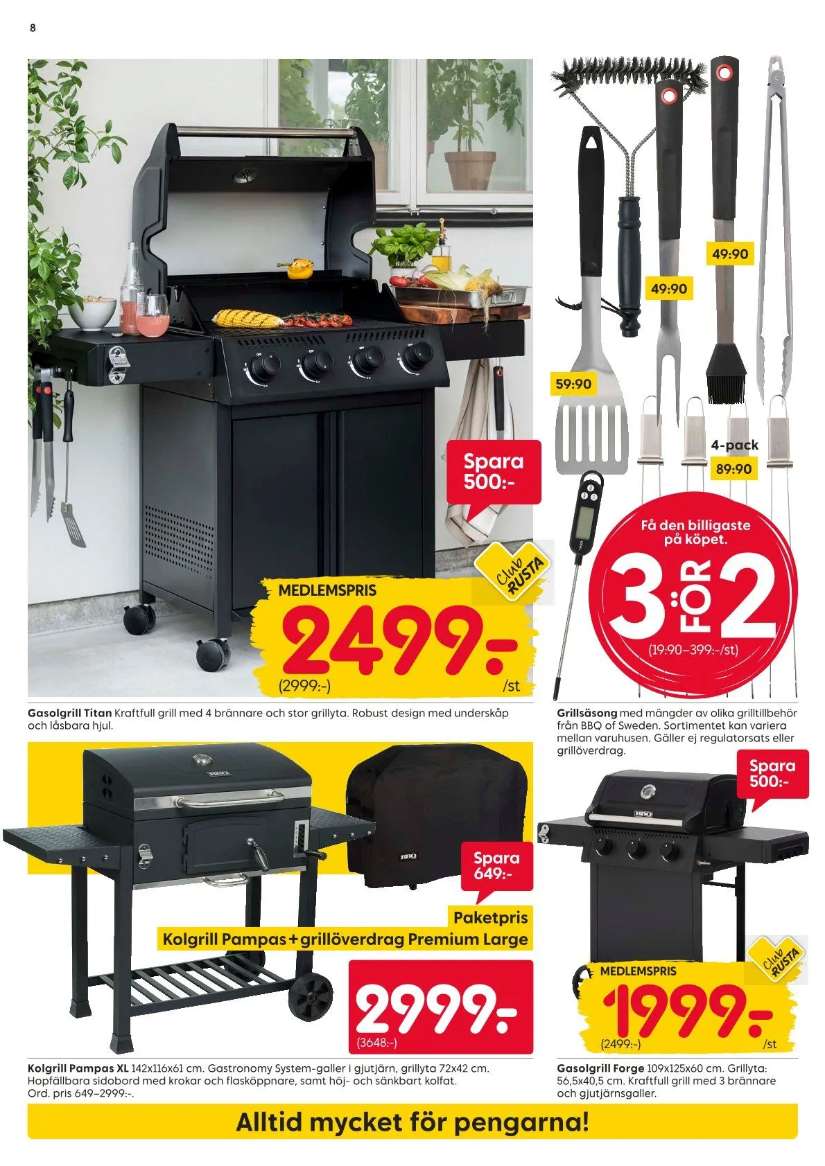 Rusta erbjudanden från 15 juni till 21 juni 2026 - Reklamblad sidor 8