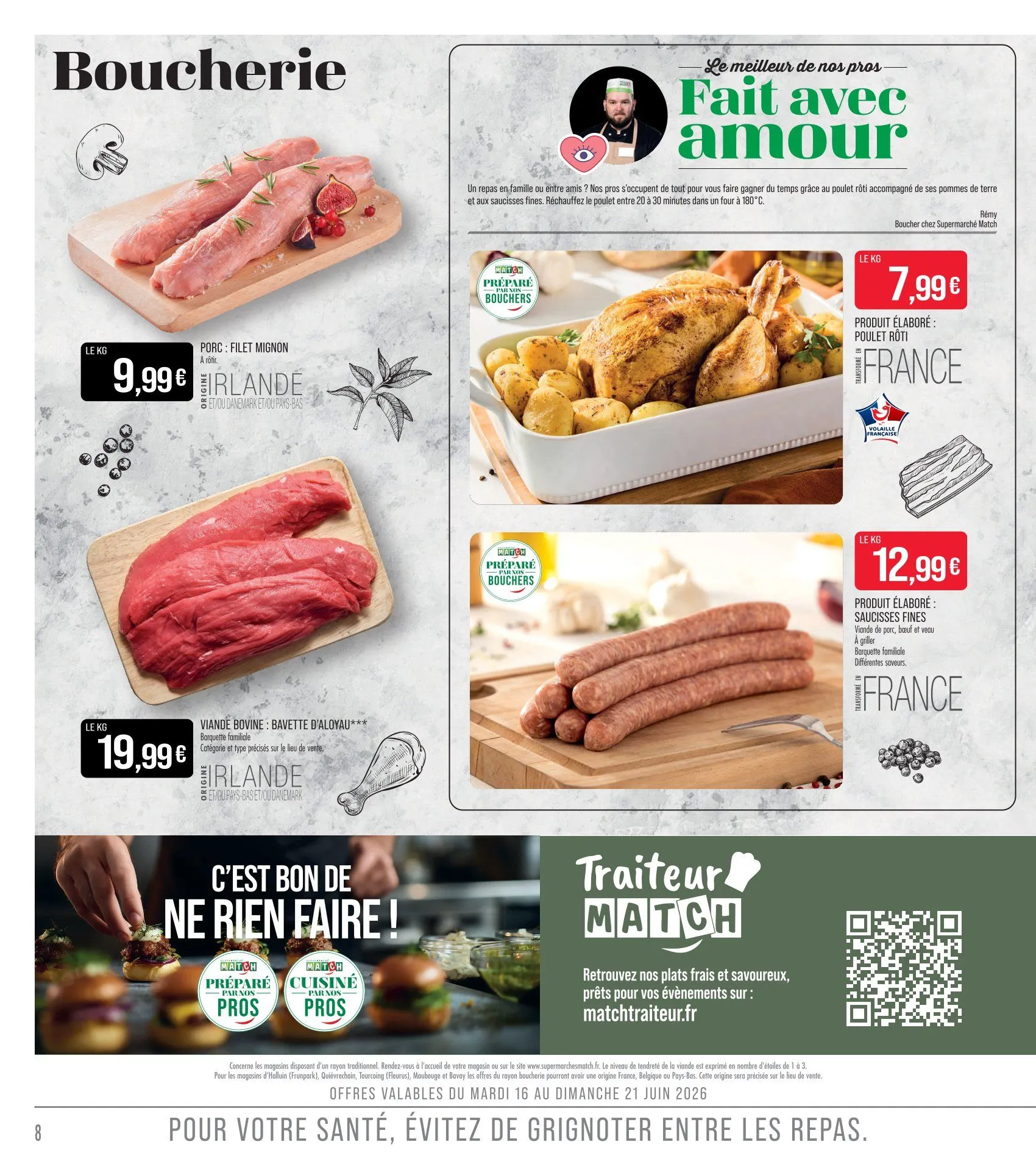 Catalogues Supermarché Match du 16 juin au 28 juin 2026 - Catalogue page 8