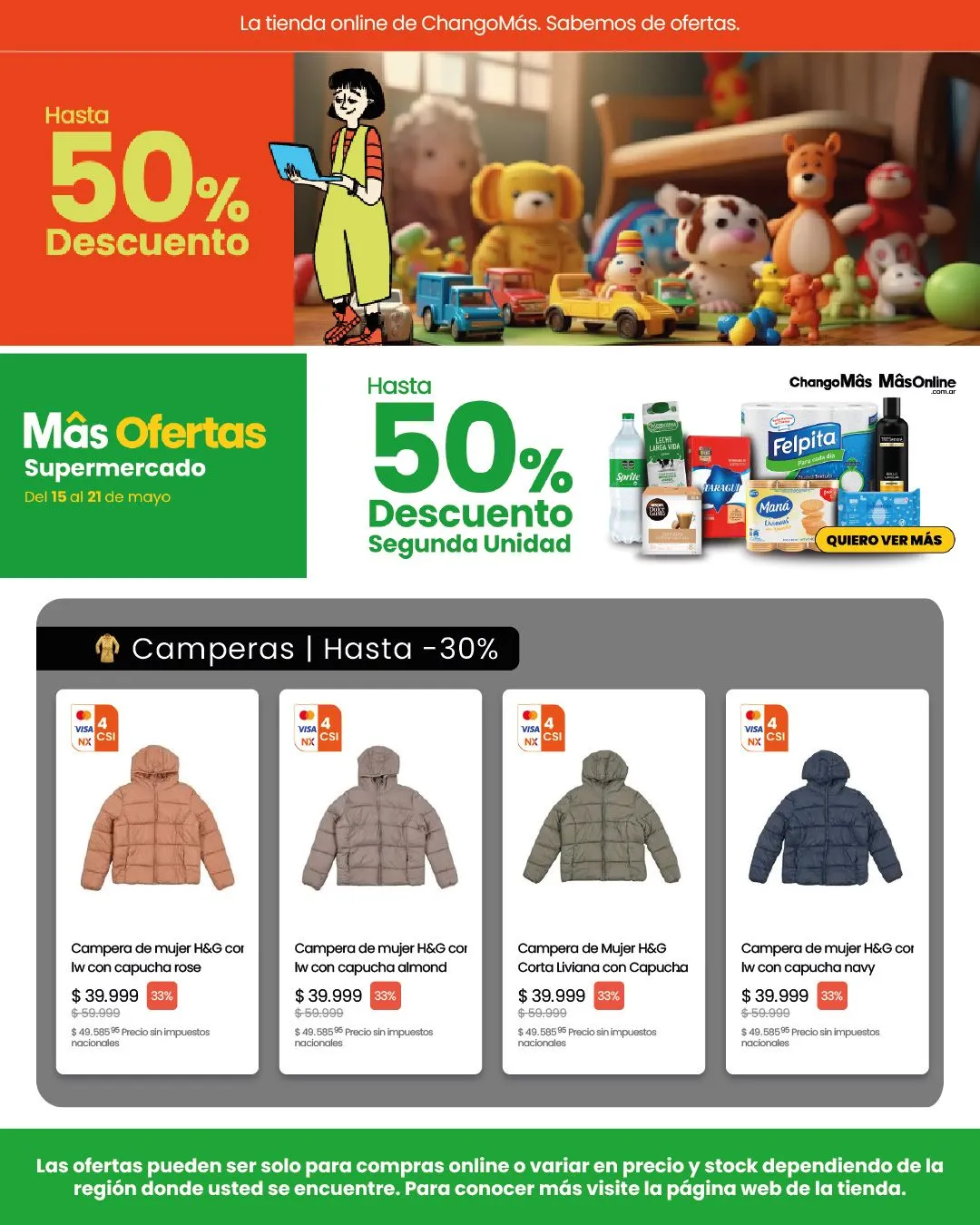 Ofertas de ChangoMas Ofertas HotWeek 15 de mayo al 18 de mayo 2025 - Página 7 del catálogo