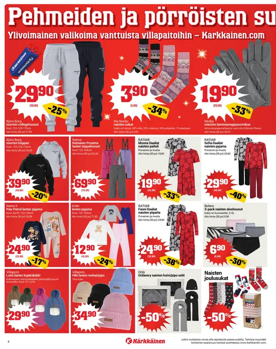 Kaupan Kärkkäinen voimassa alkaen 17. joulukuuta - 23. joulukuuta 2025 - Tarjouslehti sivu 8