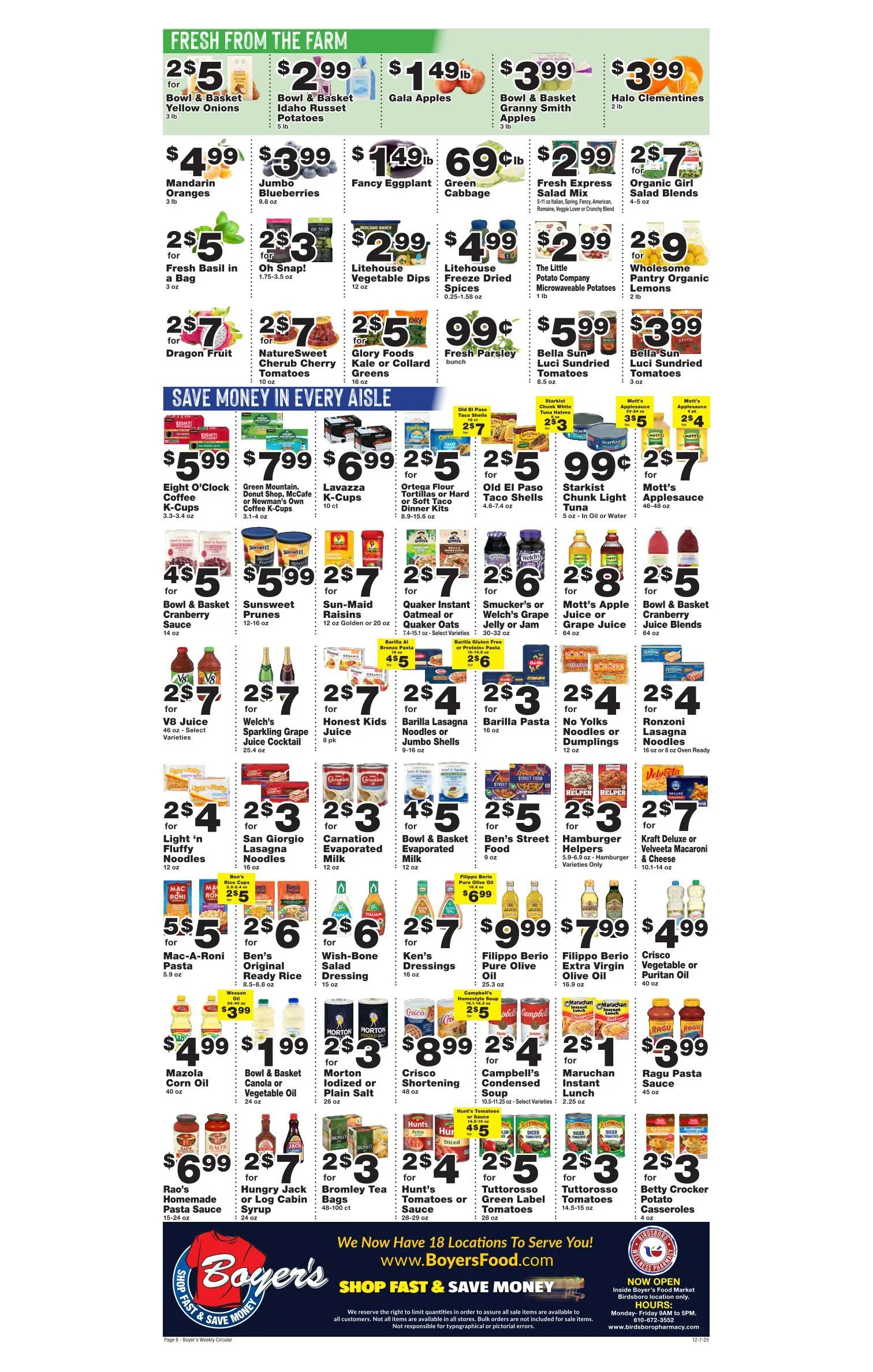 Weekly ad Boyer's Food Market Sales from December 9 to January 1 2026 - Page 8