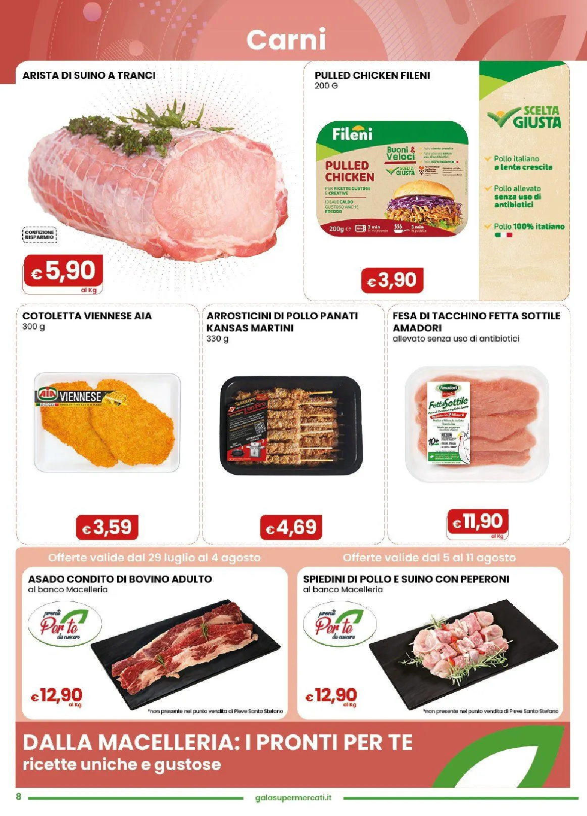 Volantini Gala Supermercati da 29 luglio a 10 agosto di 2026 - Pagina del volantino 8