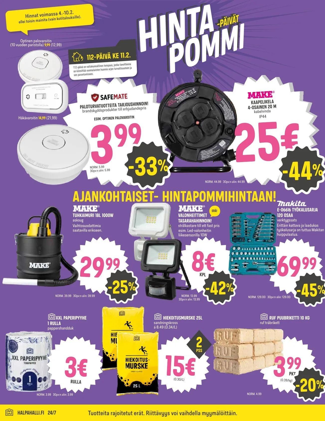 Kaupan HalpaHalli uusimmat tarjoukset voimassa alkaen 4. helmikuuta - 10. helmikuuta 2026 - Tarjouslehti sivu 8