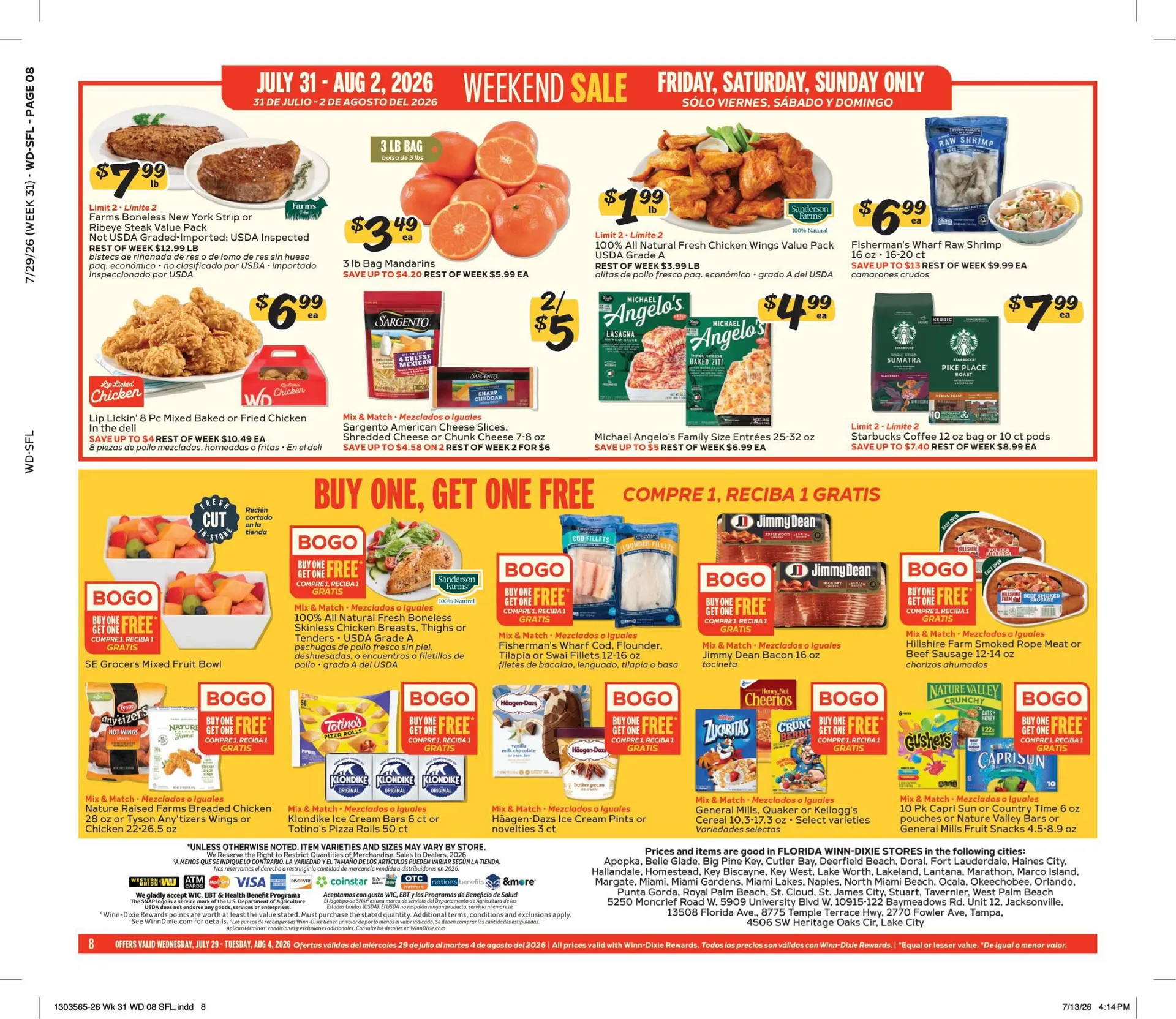 Weekly ad Winn Dixie Sales from July 29 to August 4 2026 - Page 8