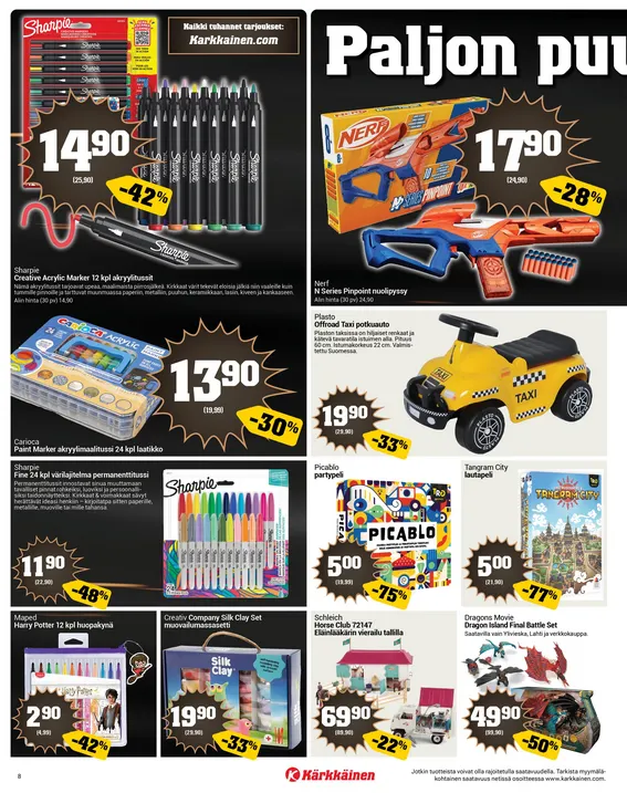 Kärkkäinen Black Friday Tarjoukset voimassa alkaen 19. marraskuuta - 2. joulukuuta 2025 - Tarjouslehti sivu 8