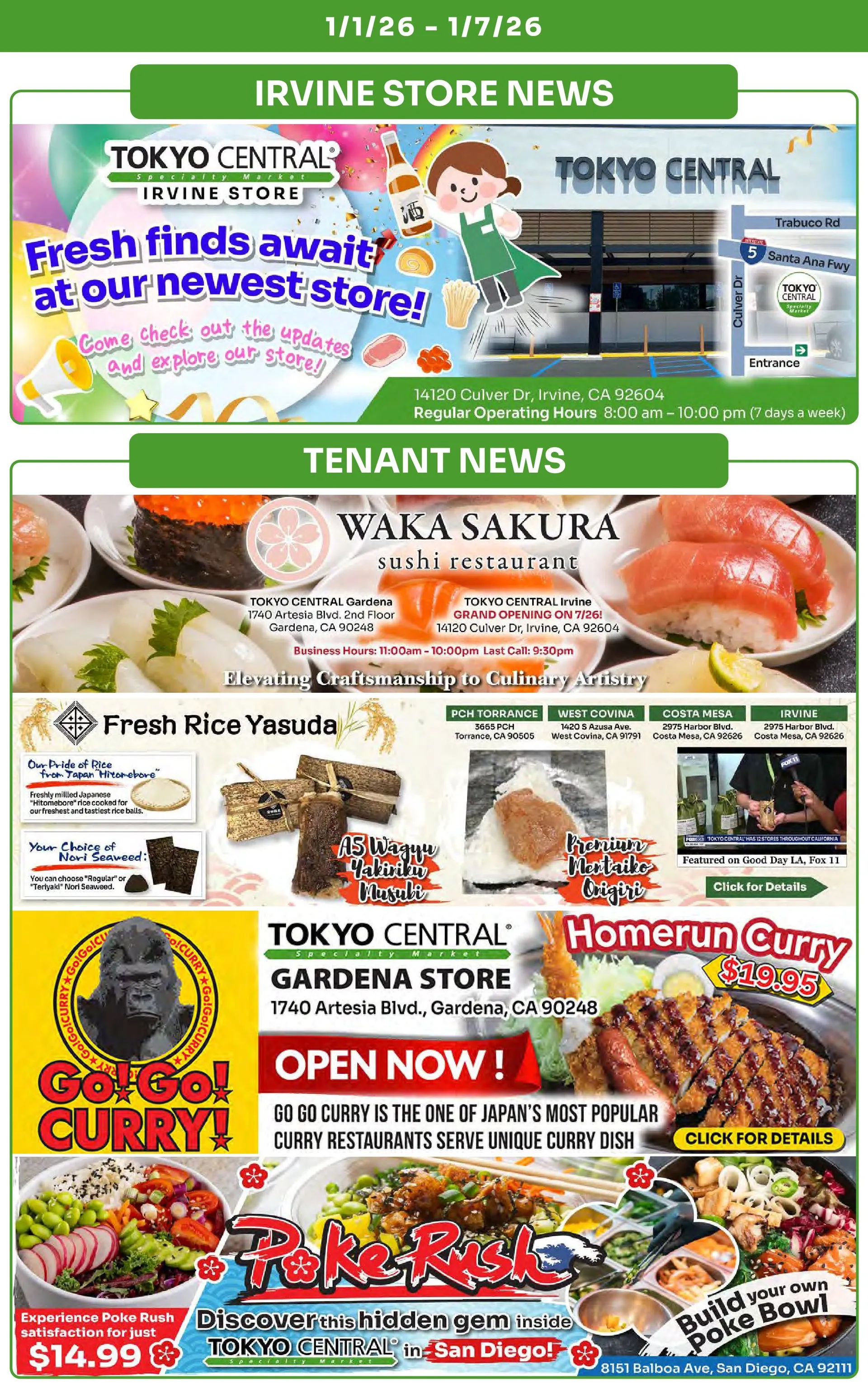 Weekly ad Tokyo Central Specialty Market Sales from January 1 to January 7 2026 - Page 8