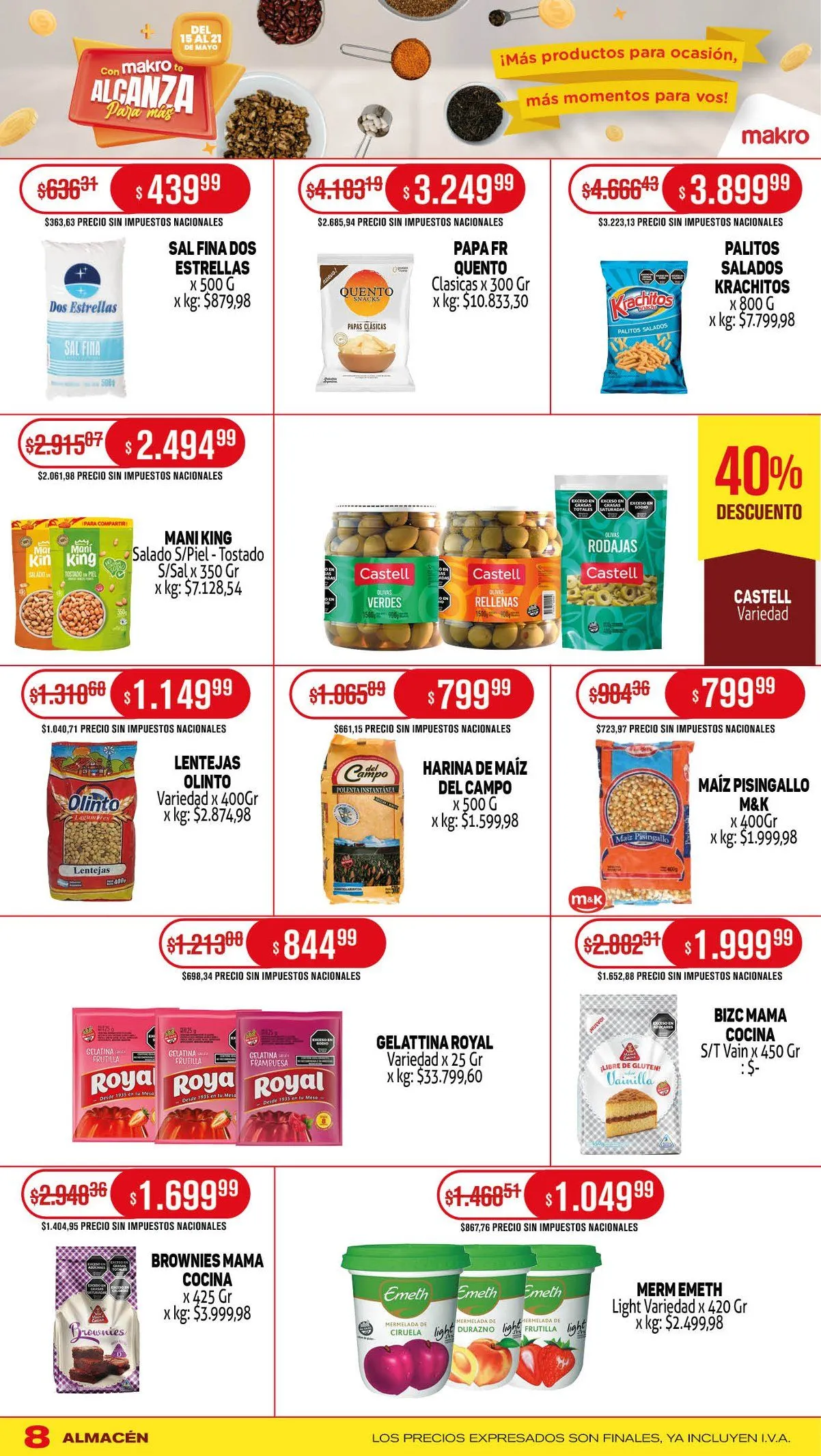 Ofertas de Ofertas Makro 15 de mayo al 21 de mayo 2025 - Página 8 del catálogo